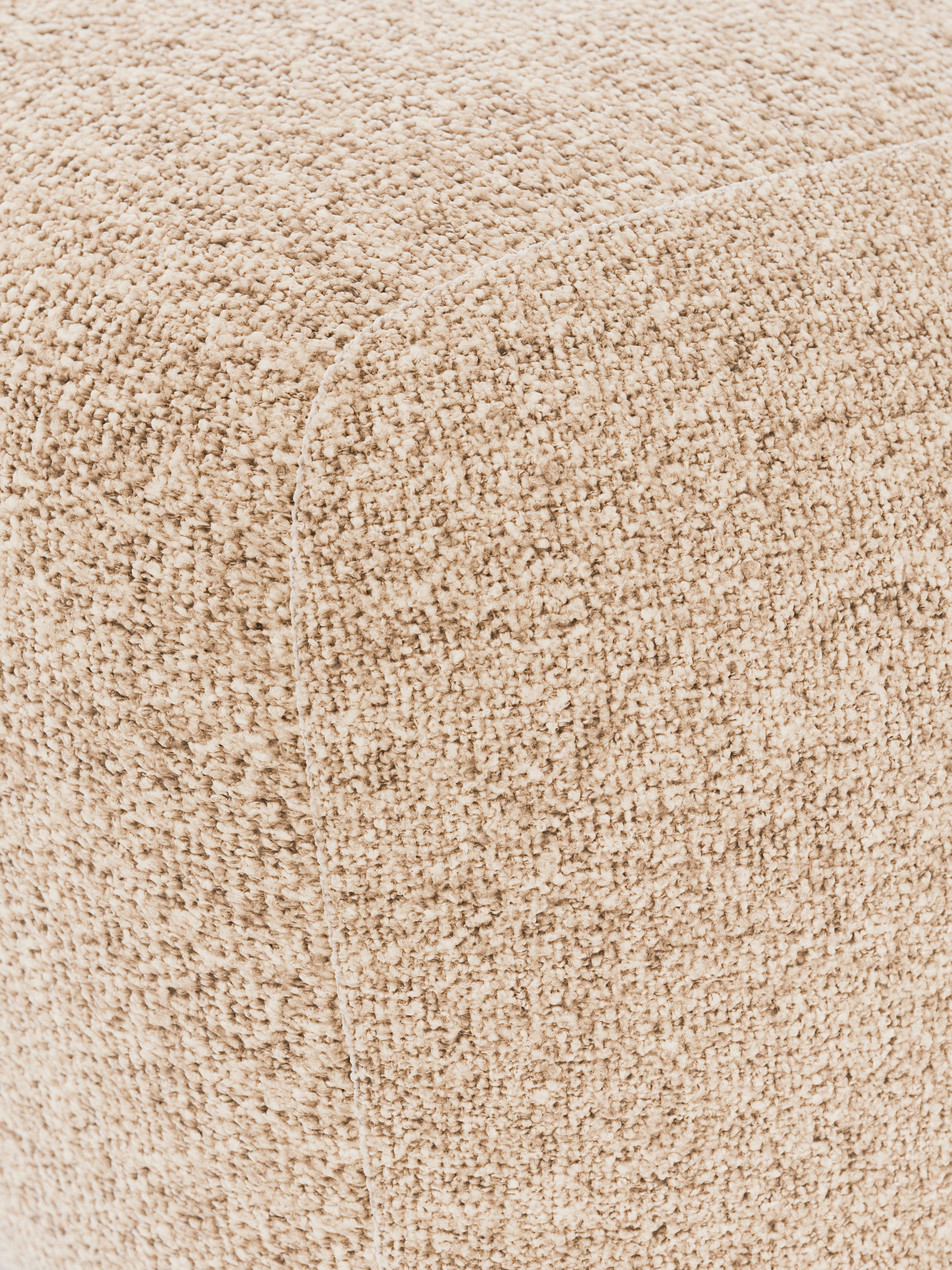 Ovaler Bouclé-Sofa-Hocker Wolke