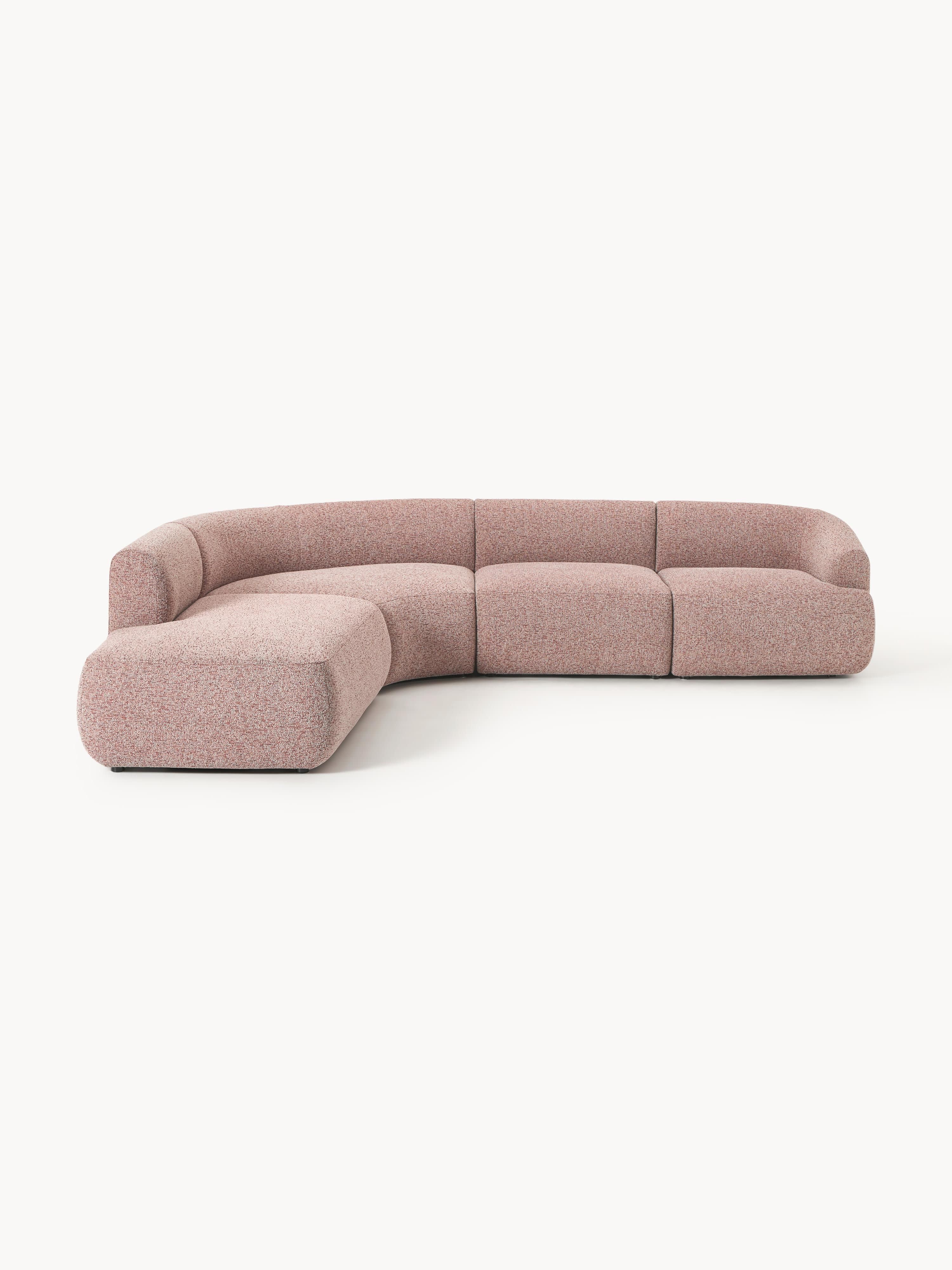 Galeriebild 1 - Modulares Bouclé-Ecksofa Sofia (4-Sitzer)