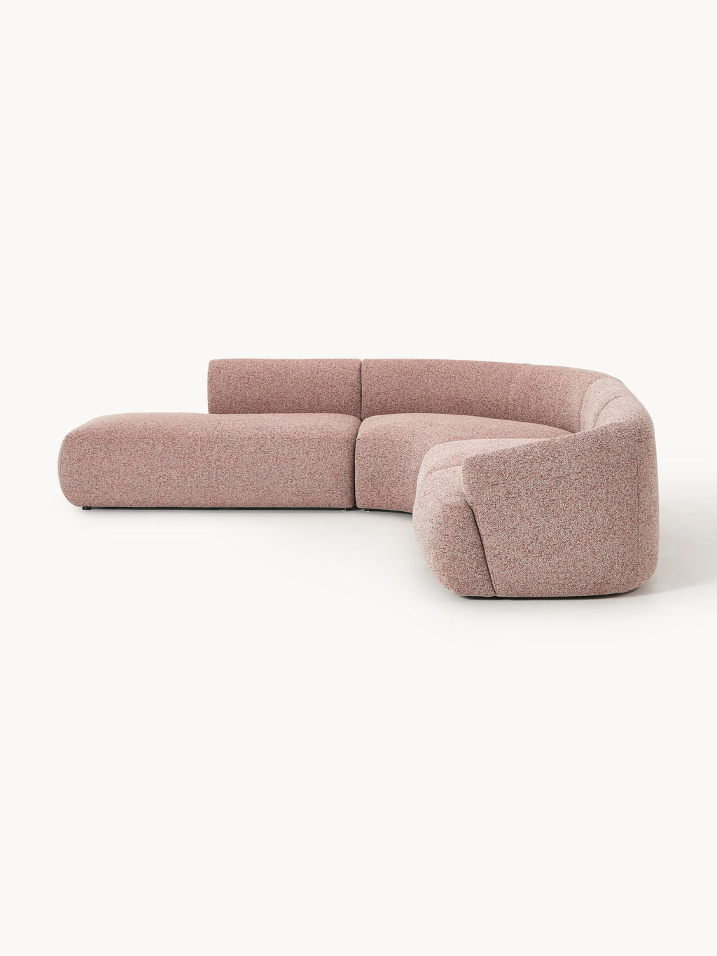 Modulares Bouclé-Ecksofa Sofia (4-Sitzer)