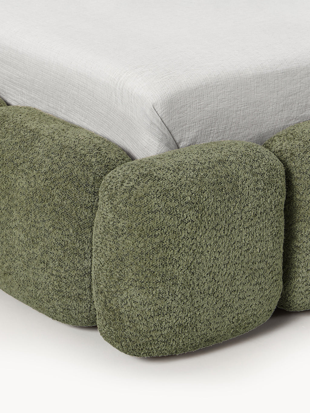 Einzelbett Tayla aus Teddy-Bouclé