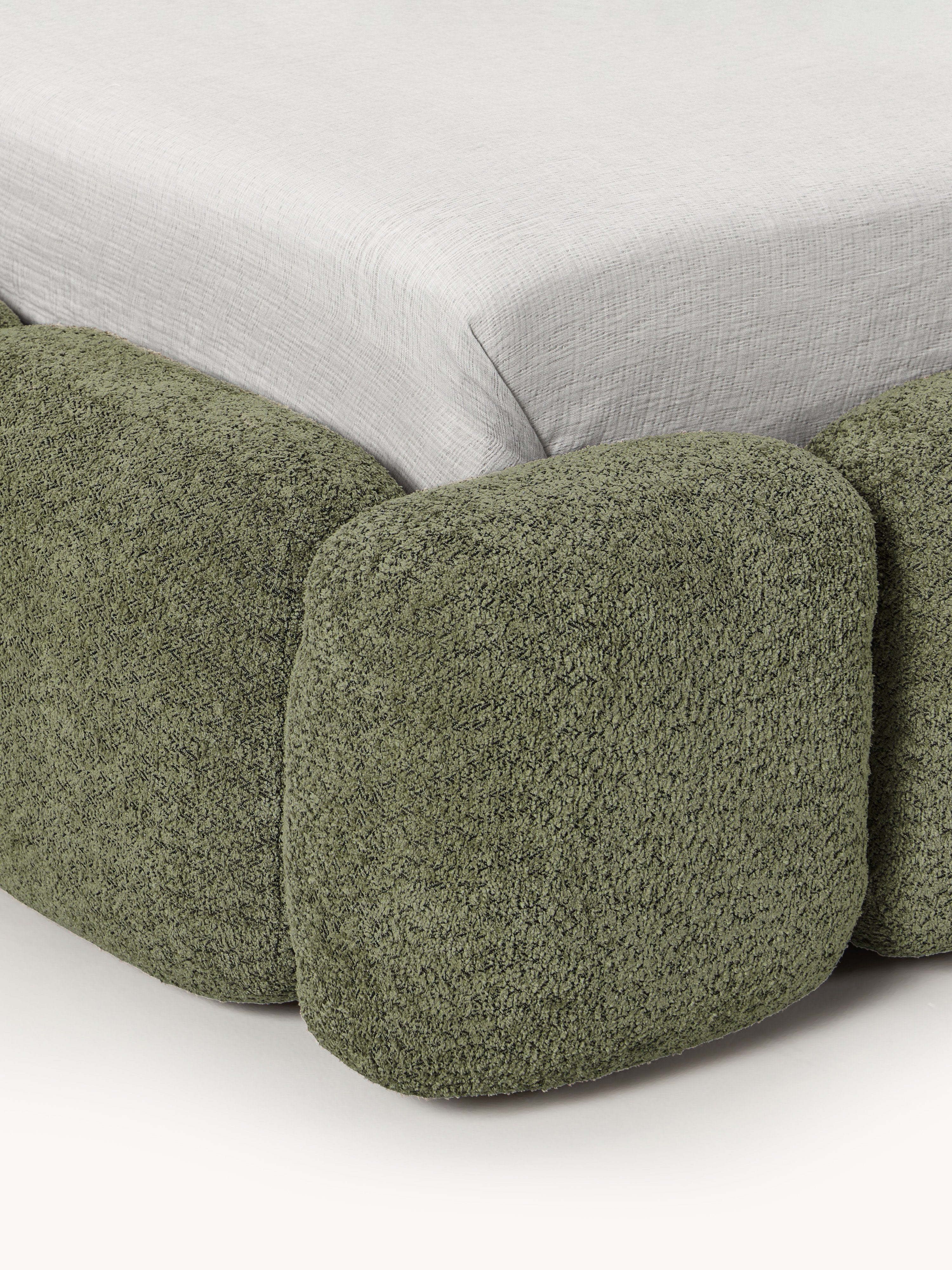 Einzelbett Tayla aus Teddy-Bouclé