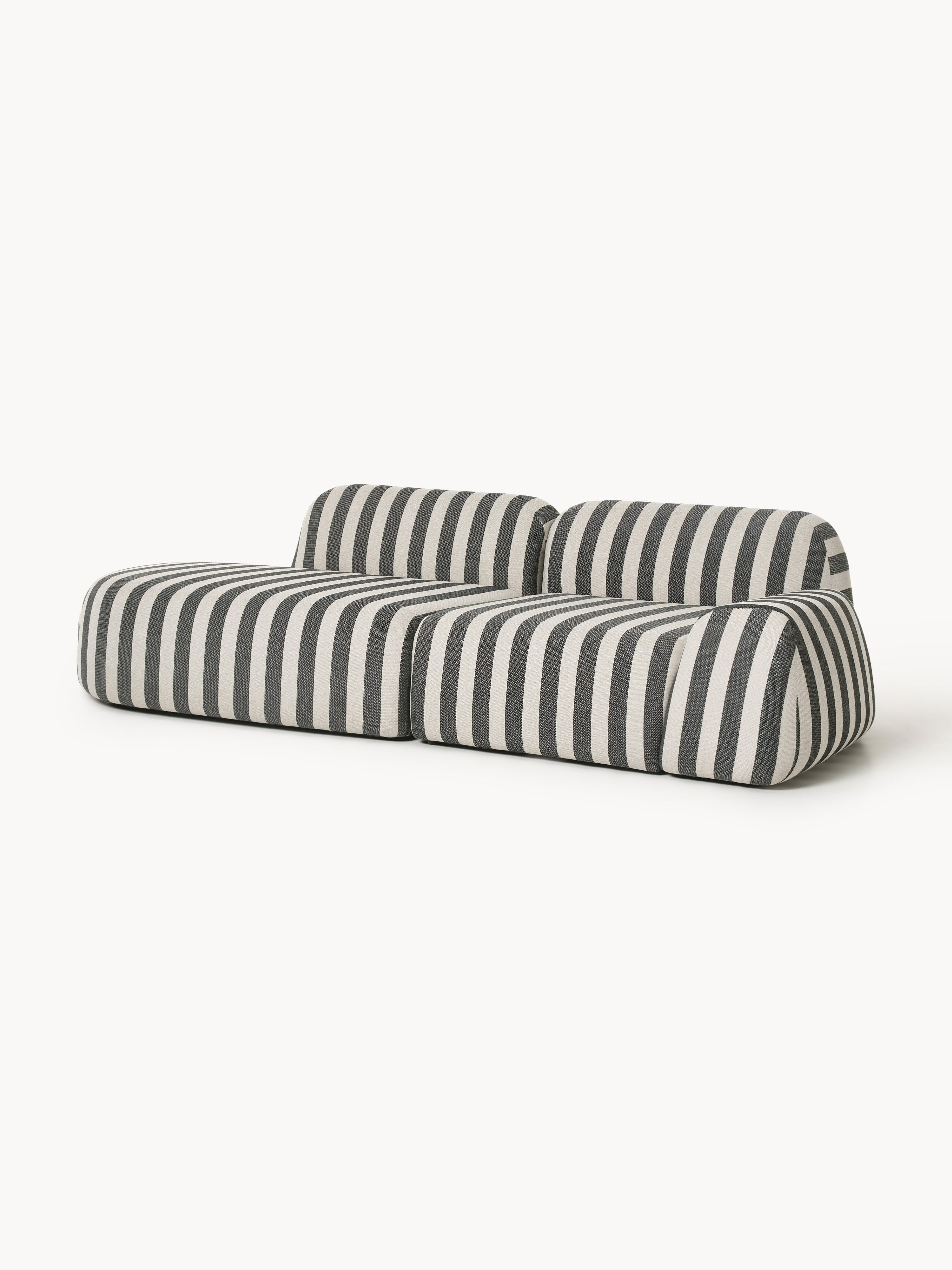 Modulare Gestreifte Chaise Wolke (3-Sitzer)