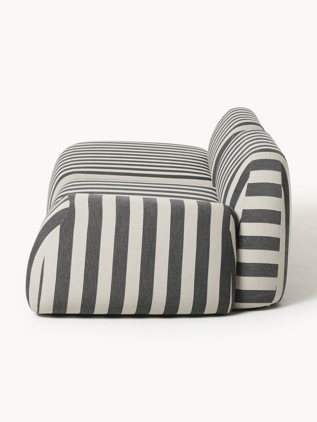 Modulare Gestreifte Chaise Wolke (3-Sitzer)