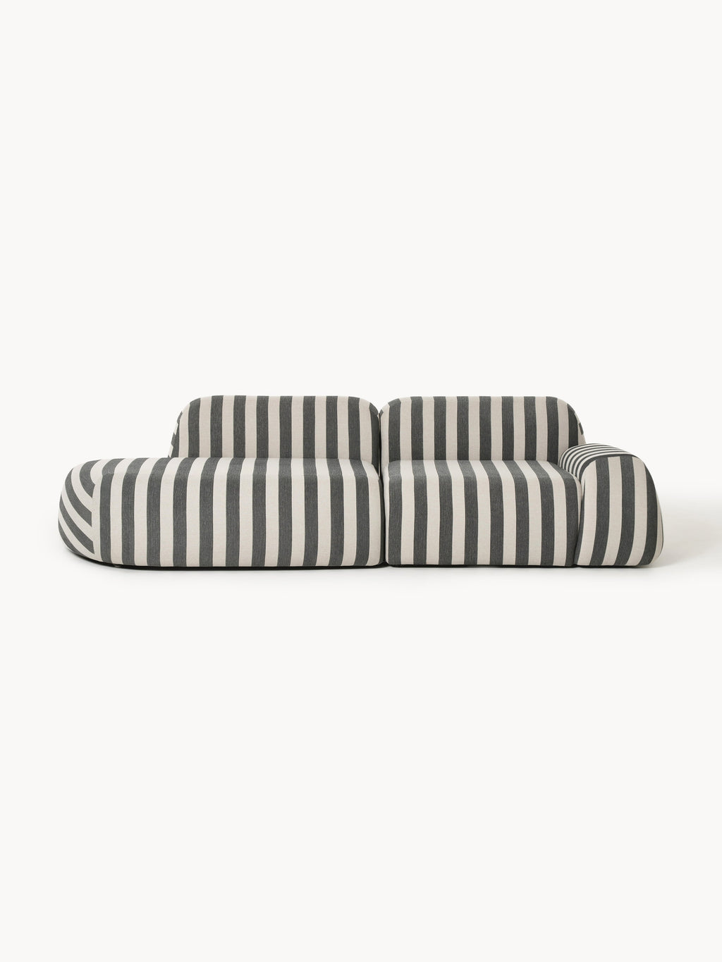 Galeriebild 1 - Modulare Gestreifte Chaise Wolke (3-Sitzer)