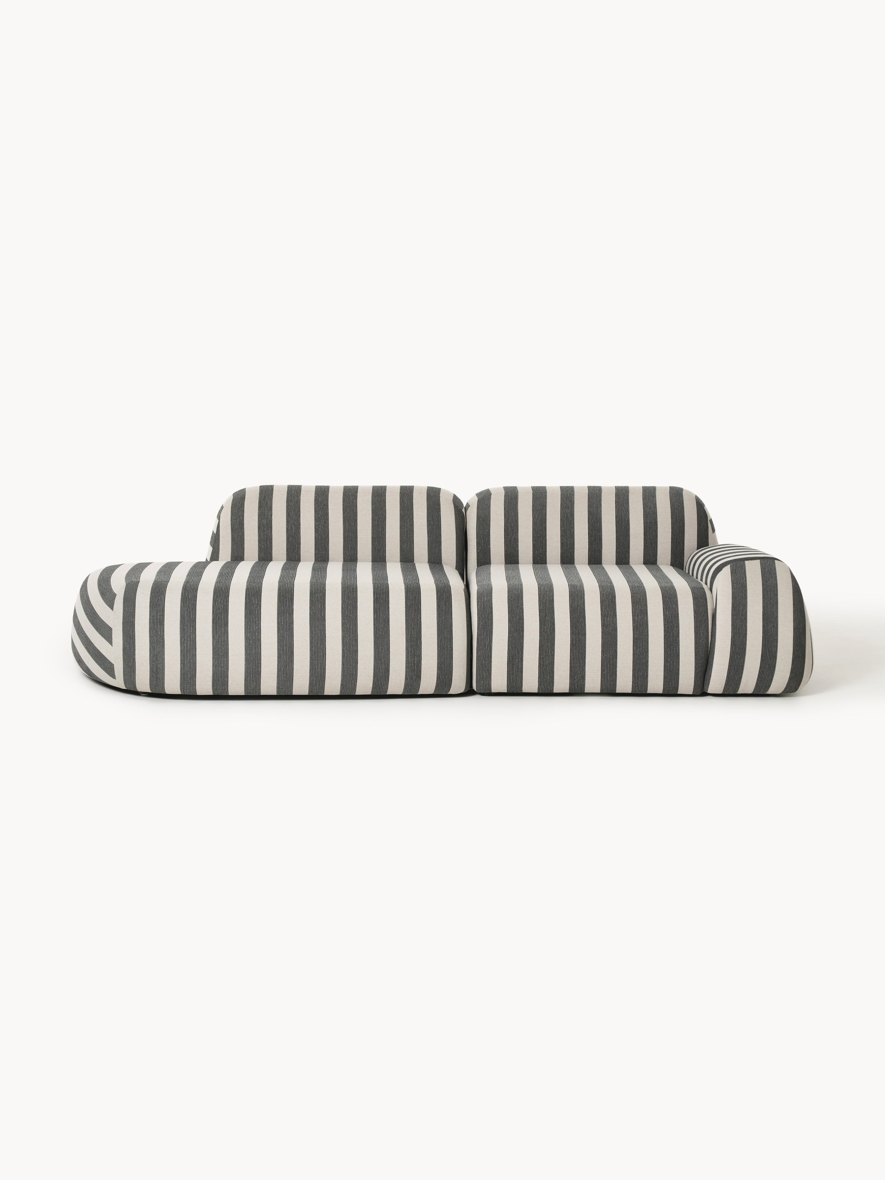 Galeriebild 1 - Modulare Gestreifte Chaise Wolke (3-Sitzer)