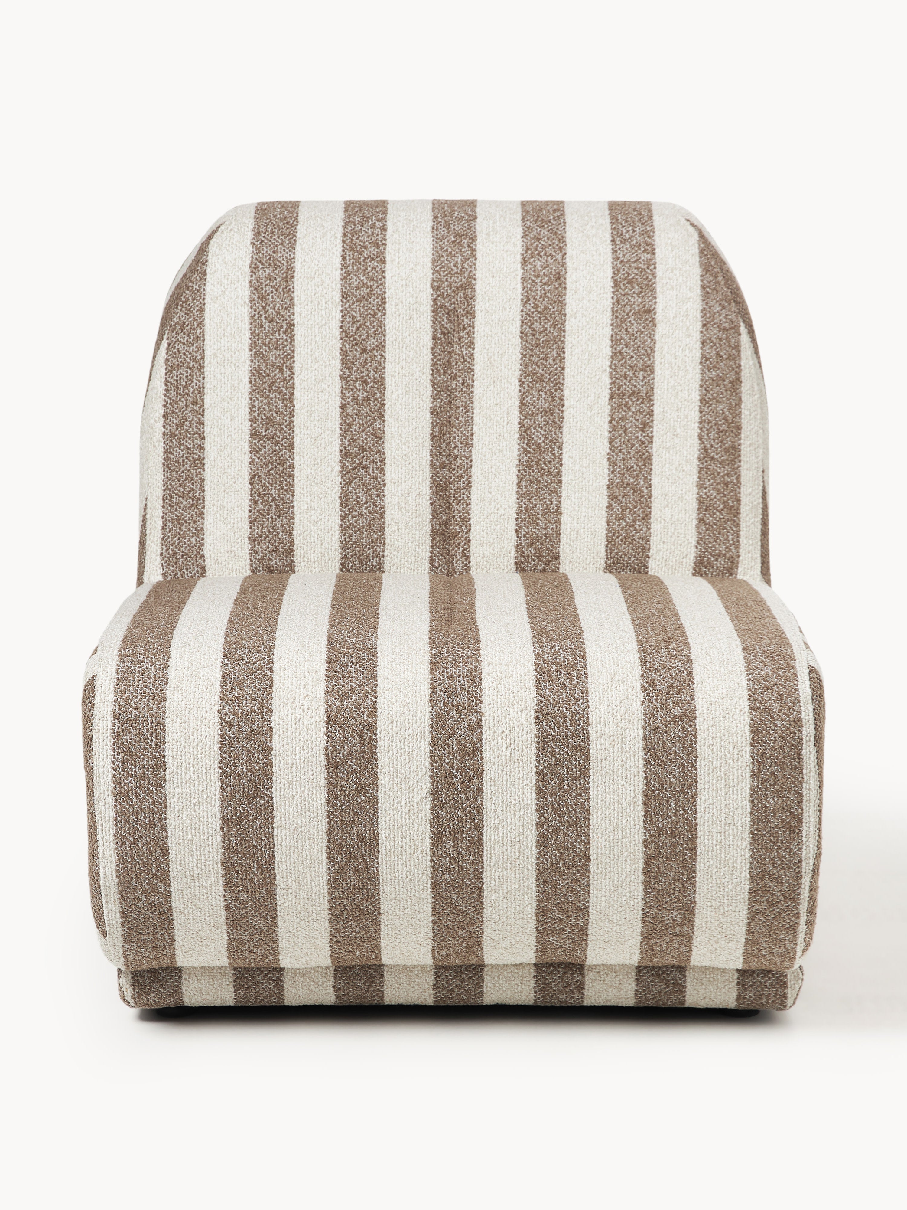 Gestreifter Bouclé-Loungesessel Emie