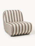 Galeriebild 1 - Gestreifter Bouclé-Loungesessel Emie