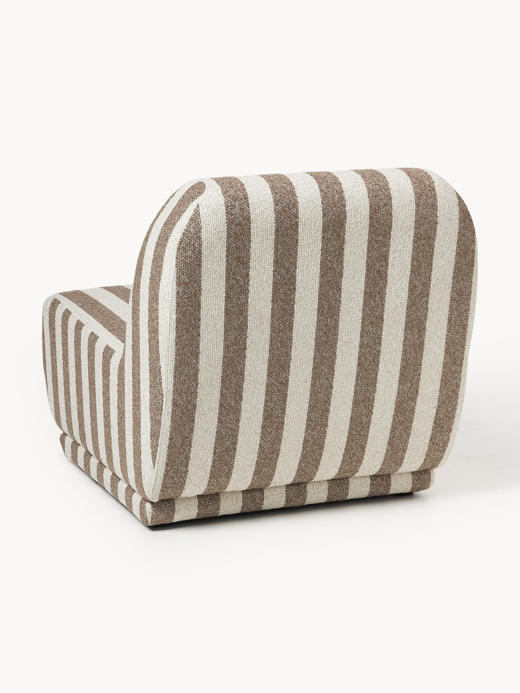 Gestreifter Bouclé-Loungesessel Emie