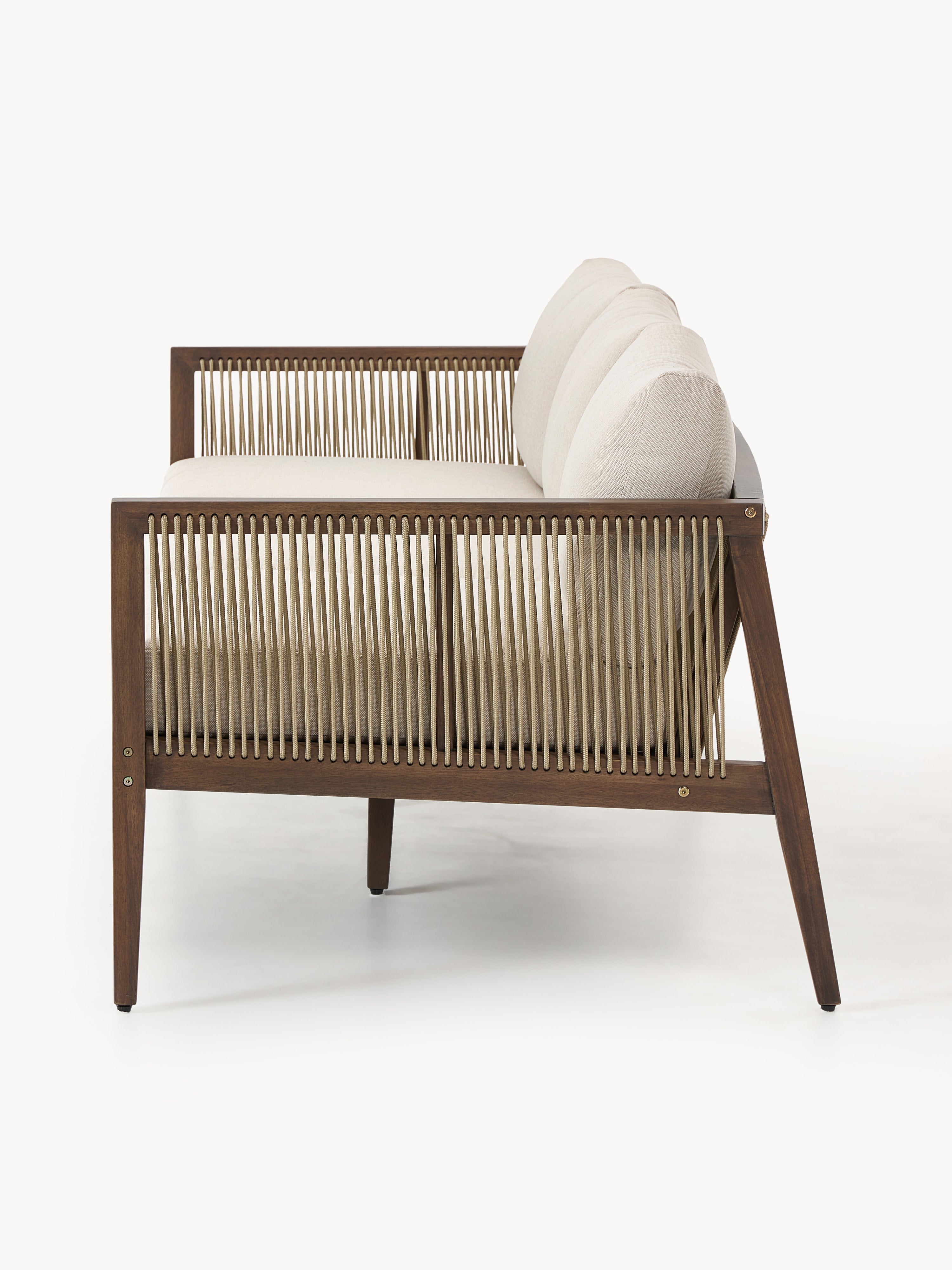 Garten-Loungesofa Travis (3-Sitzer) aus Akazienholz