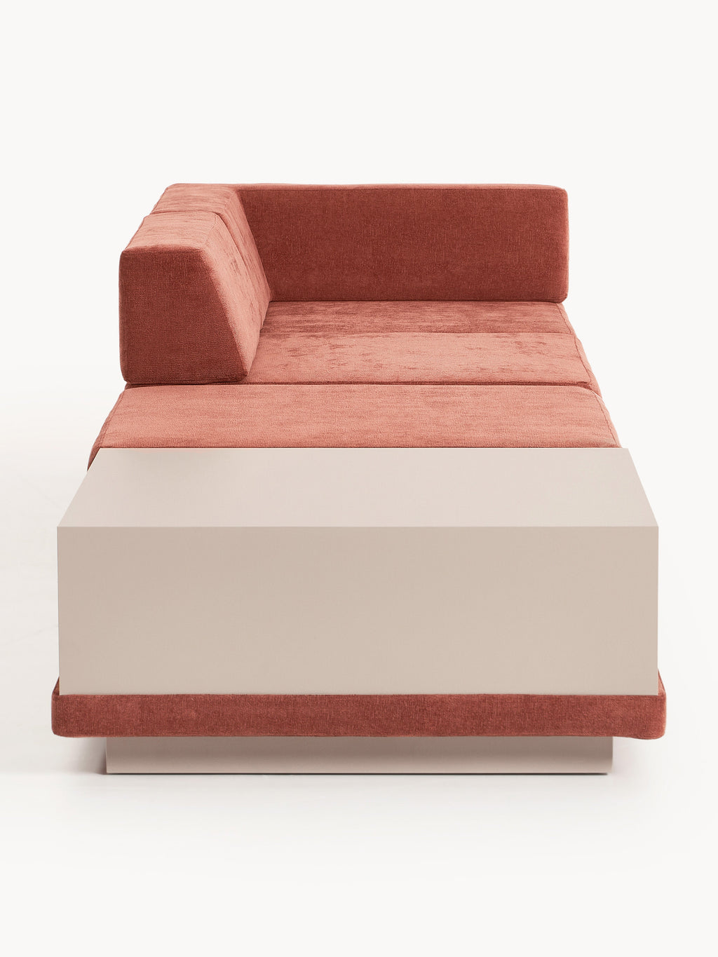 Modulares Sofa Colin (4-Sitzer) mit Couchtisch & Ottomane