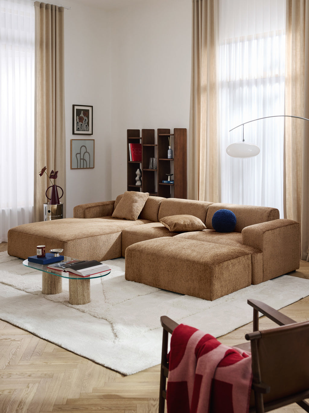 XL Sofa-Hocker Melva, B 116 x T 72 cm