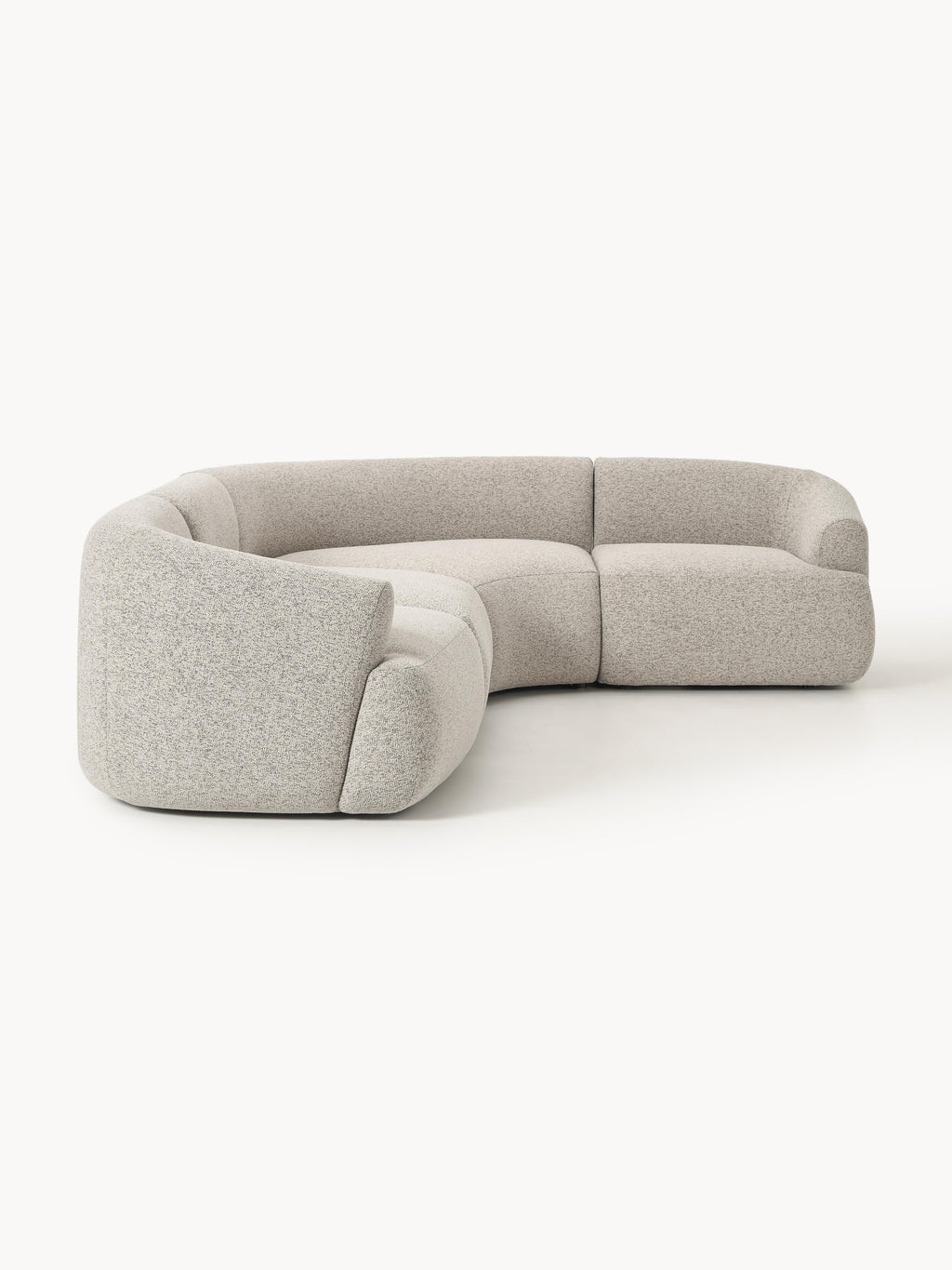 Modulares Bouclé-Ecksofa Sofia (4-Sitzer)