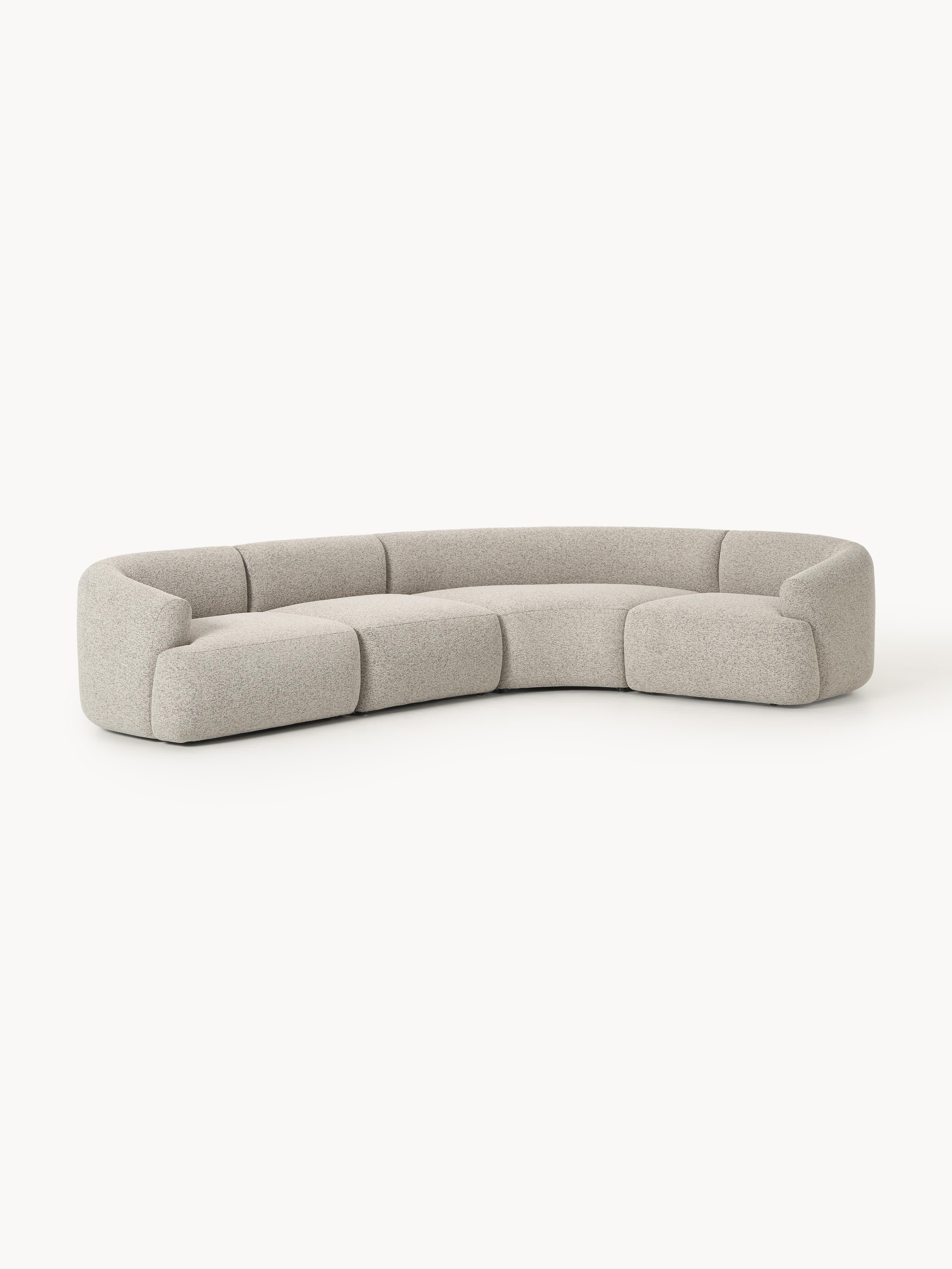 Modulares Bouclé-Ecksofa Sofia (4-Sitzer)