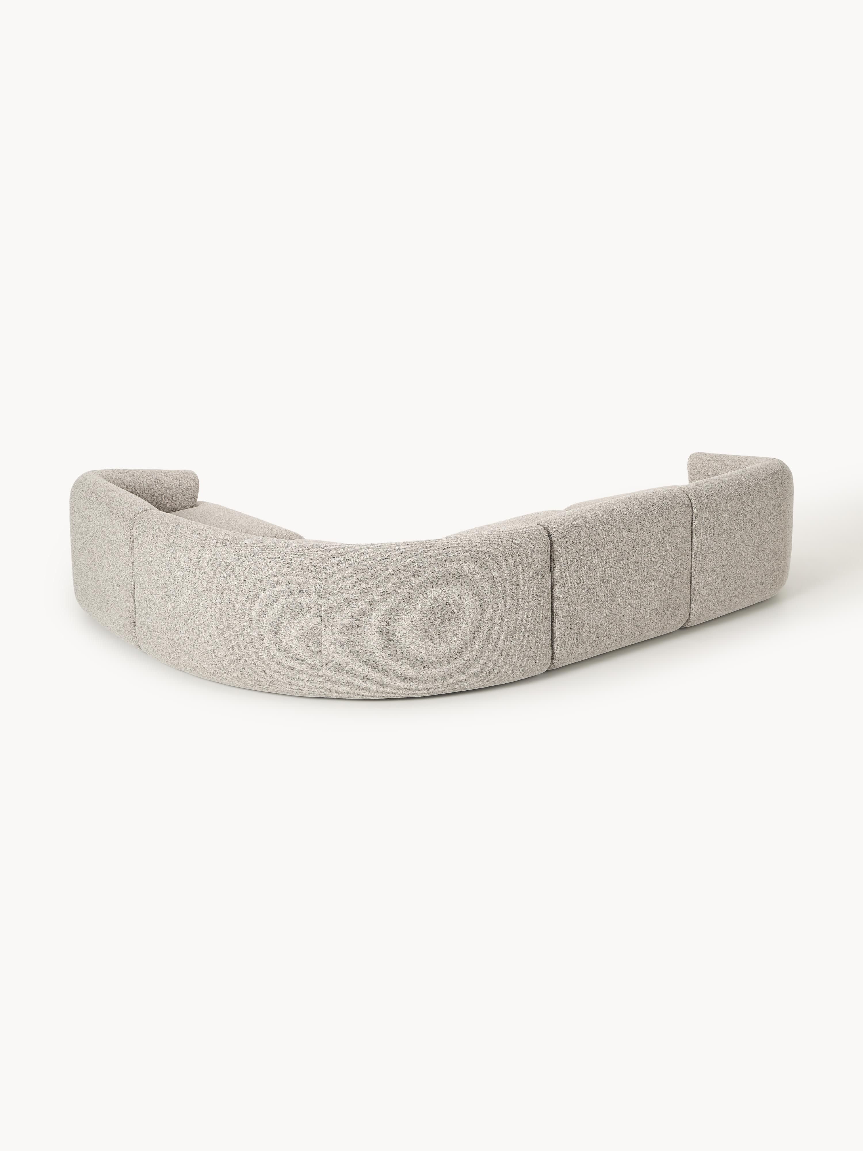 Modulares Bouclé-Ecksofa Sofia (4-Sitzer)