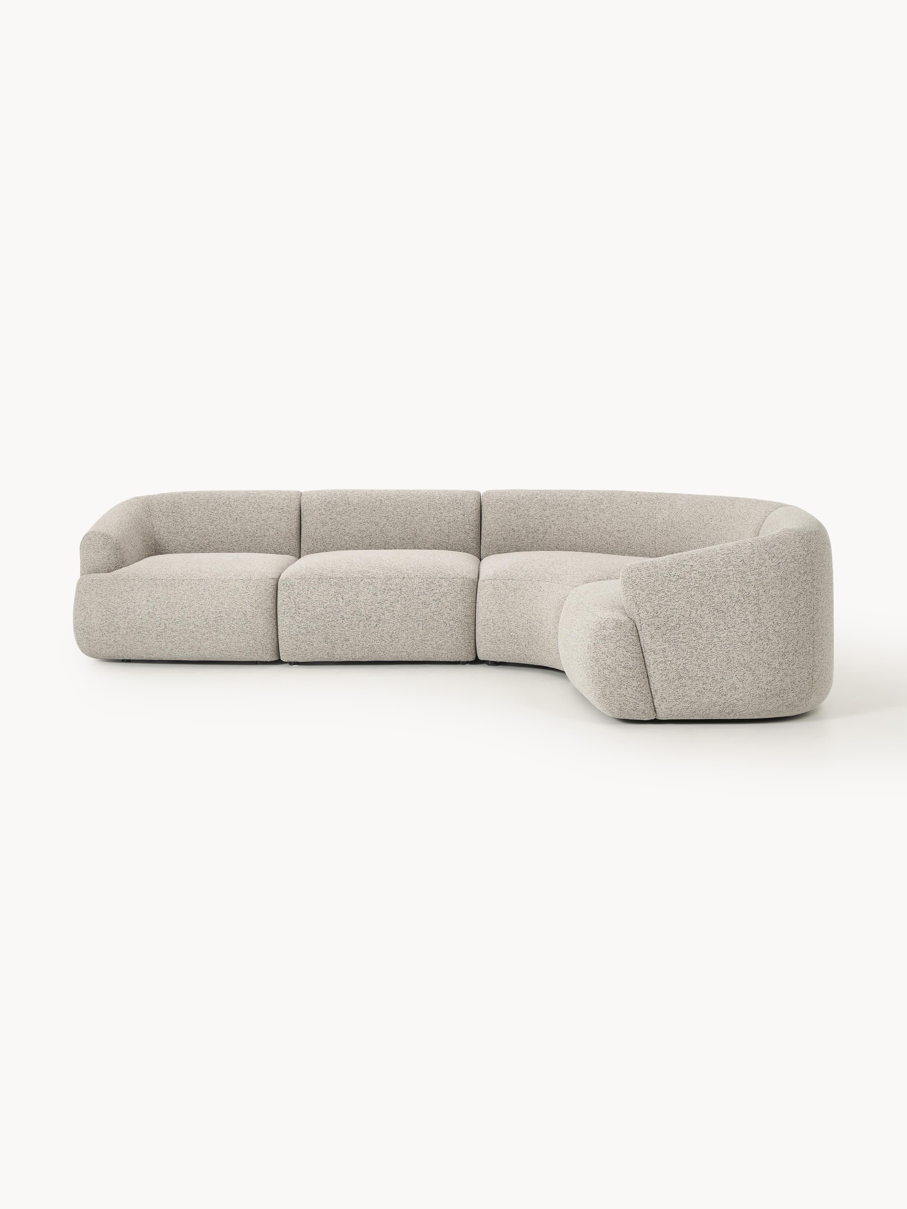 Galeriebild 1 - Modulares Bouclé-Ecksofa Sofia (4-Sitzer)