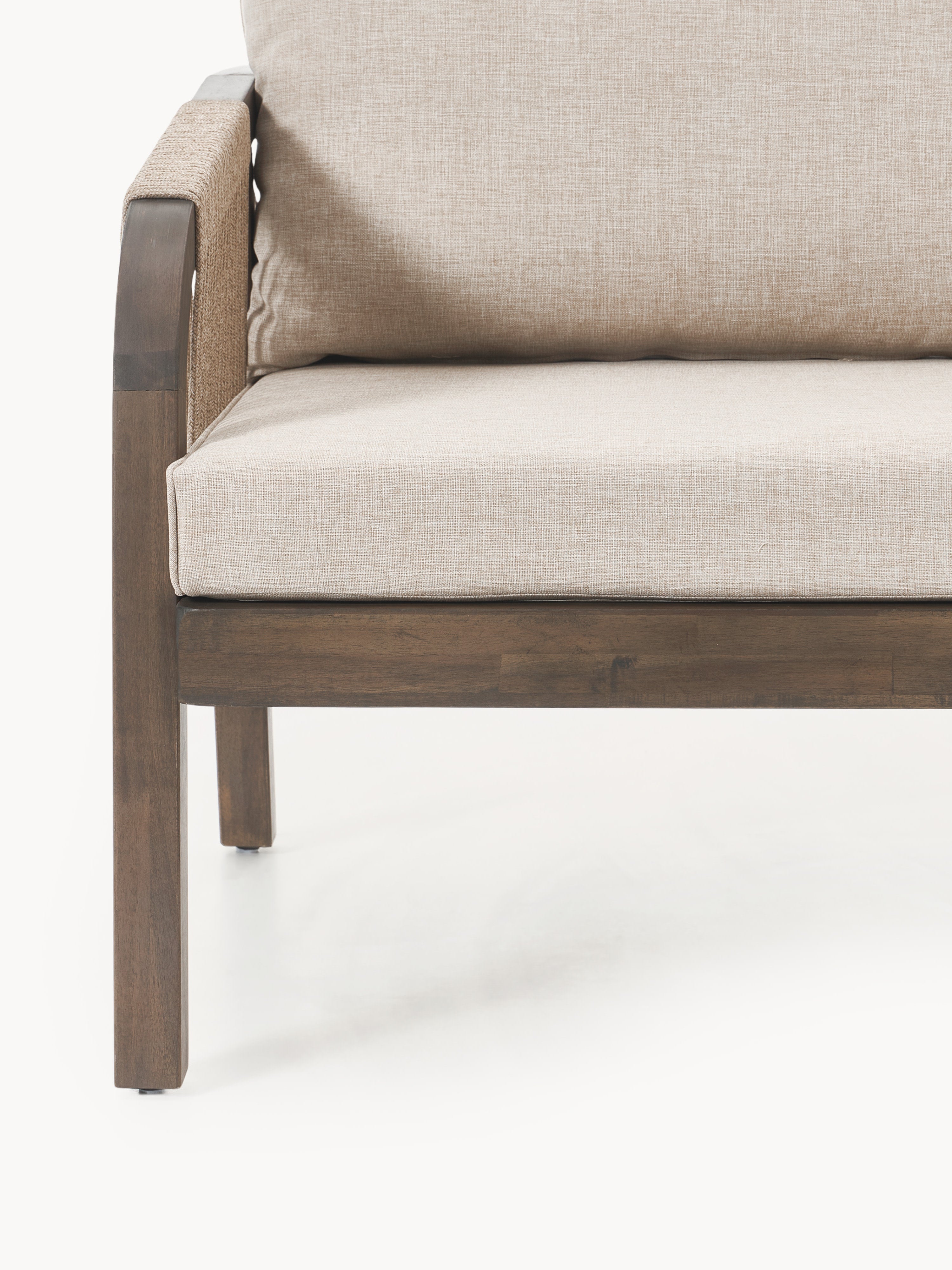 Garten-Loungesofa Lu (3-Sitzer) aus Akazienholz