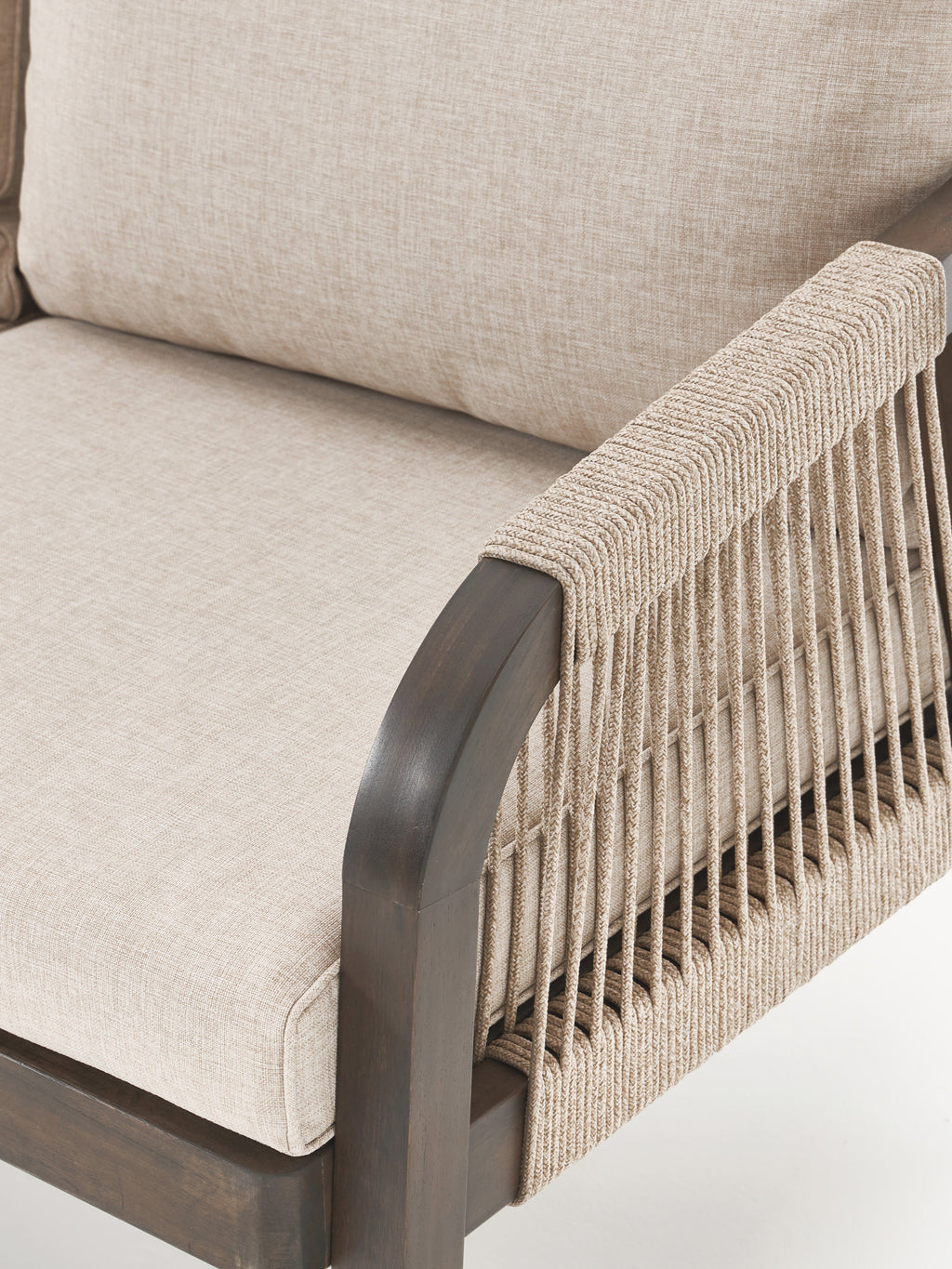 Garten-Loungesofa Lu (3-Sitzer) aus Akazienholz