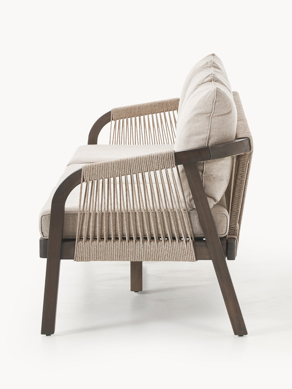 Garten-Loungesofa Lu (3-Sitzer) aus Akazienholz