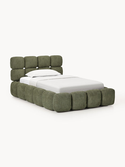 Galeriebild 1 - Einzelbett Tayla mit Stauraum aus Teddy-Bouclé