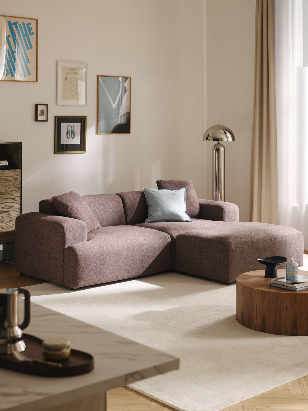 XL Sofa-Hocker Melva, B 116 x T 72 cm