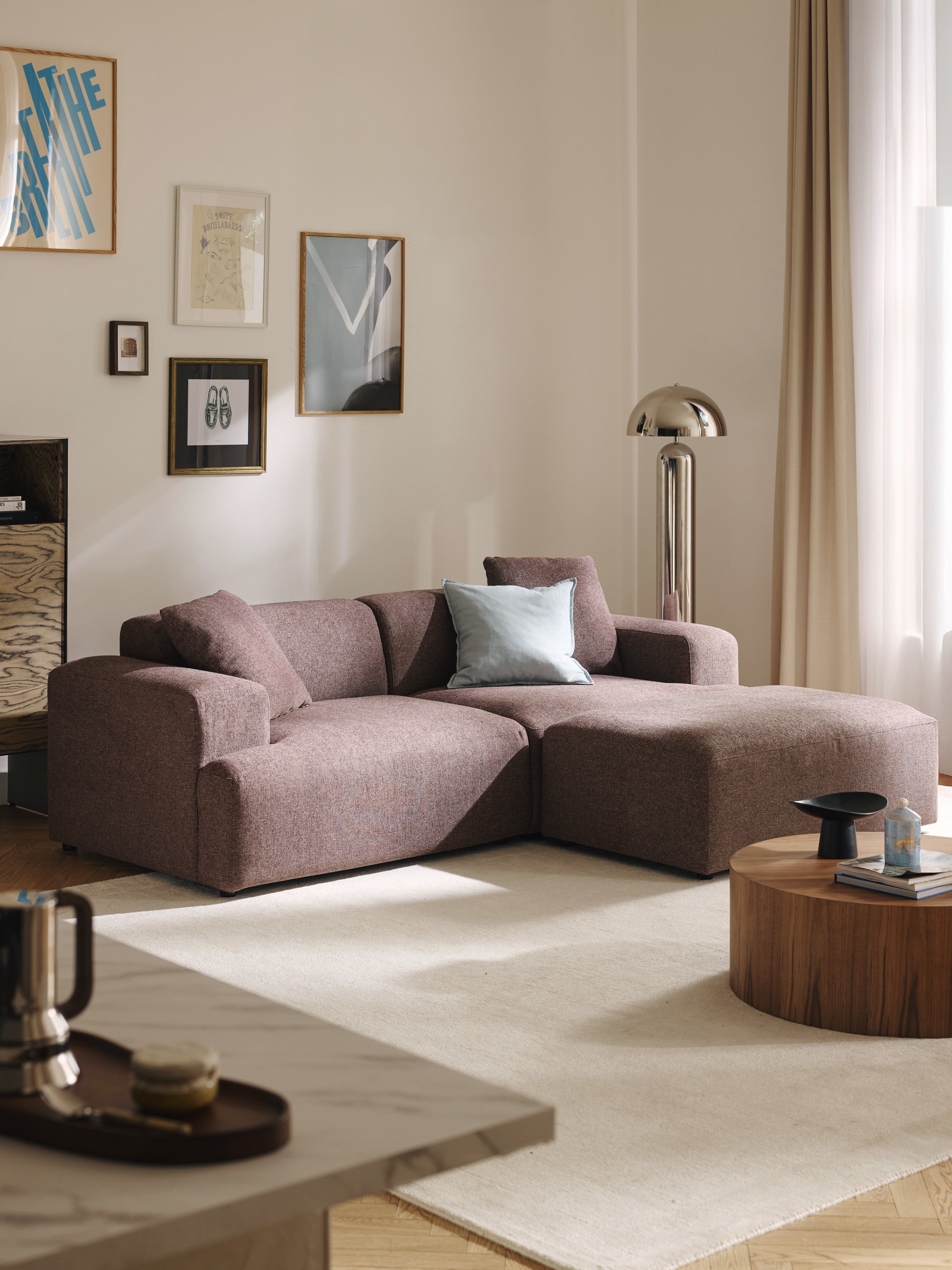 XL Sofa-Hocker Melva, B 116 x T 72 cm