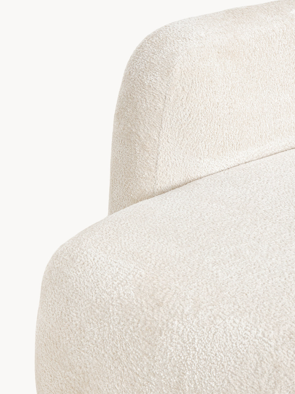 Modulares Teddy-Bouclé-Ecksofa Wolke (4-Sitzer) mit Chaiselongue