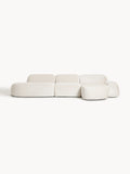 Galeriebild 1 - Modulares Teddy-Bouclé-Ecksofa Wolke (4-Sitzer) mit Chaiselongue