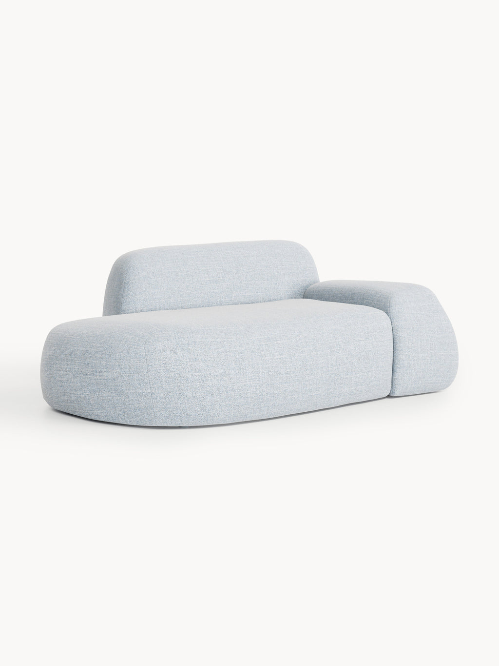 Bouclé-Sofa Wolke (2-Sitzer) mit Chaiselongue