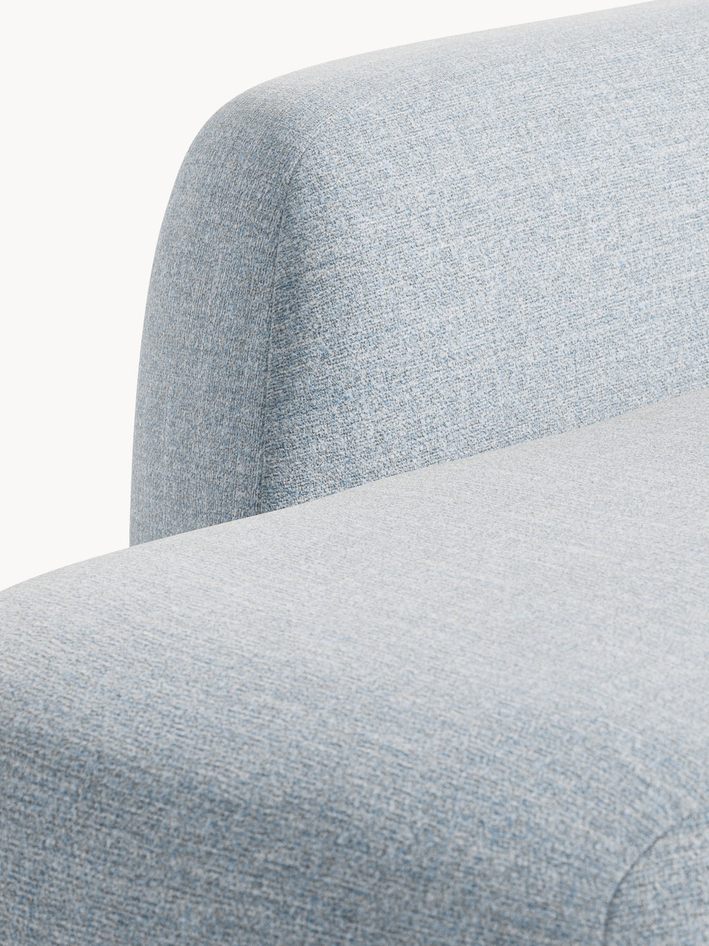 Bouclé-Sofa Wolke (2-Sitzer) mit Chaiselongue