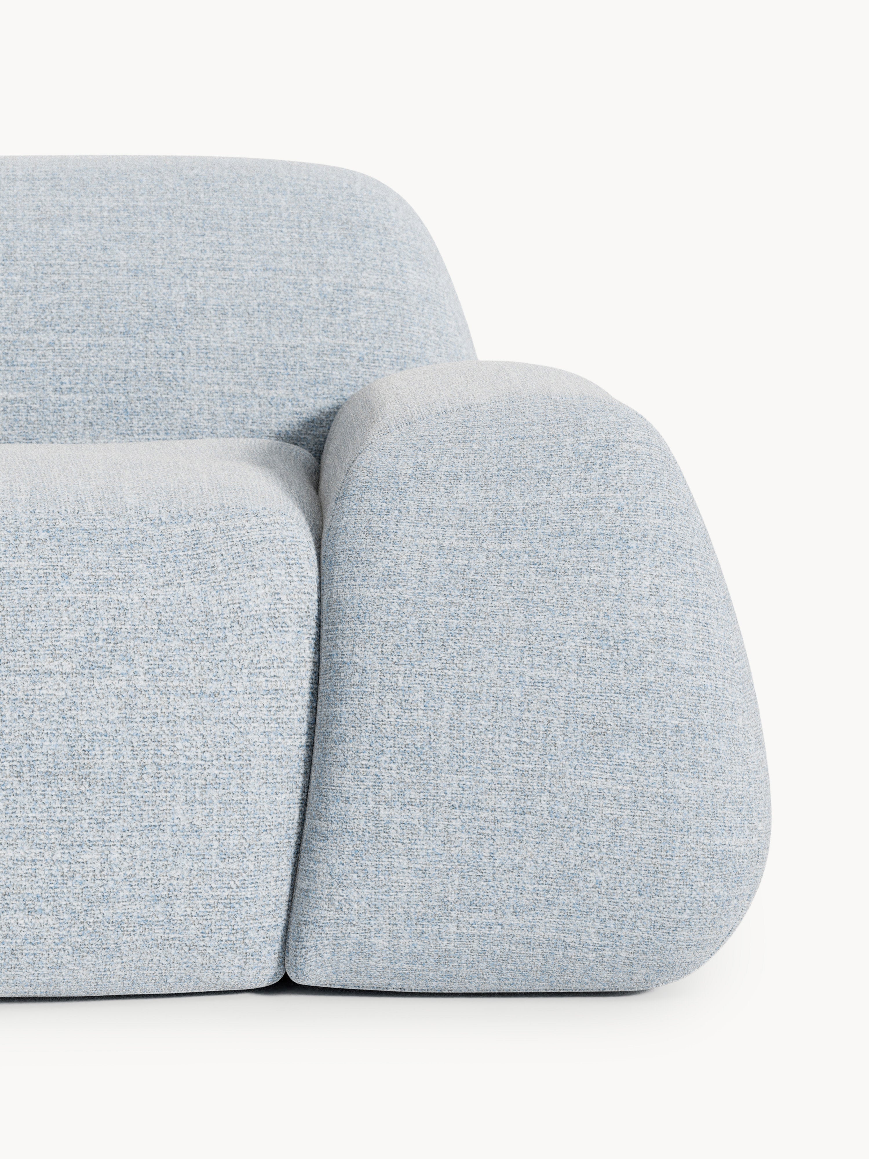 Bouclé-Sofa Wolke (2-Sitzer) mit Chaiselongue