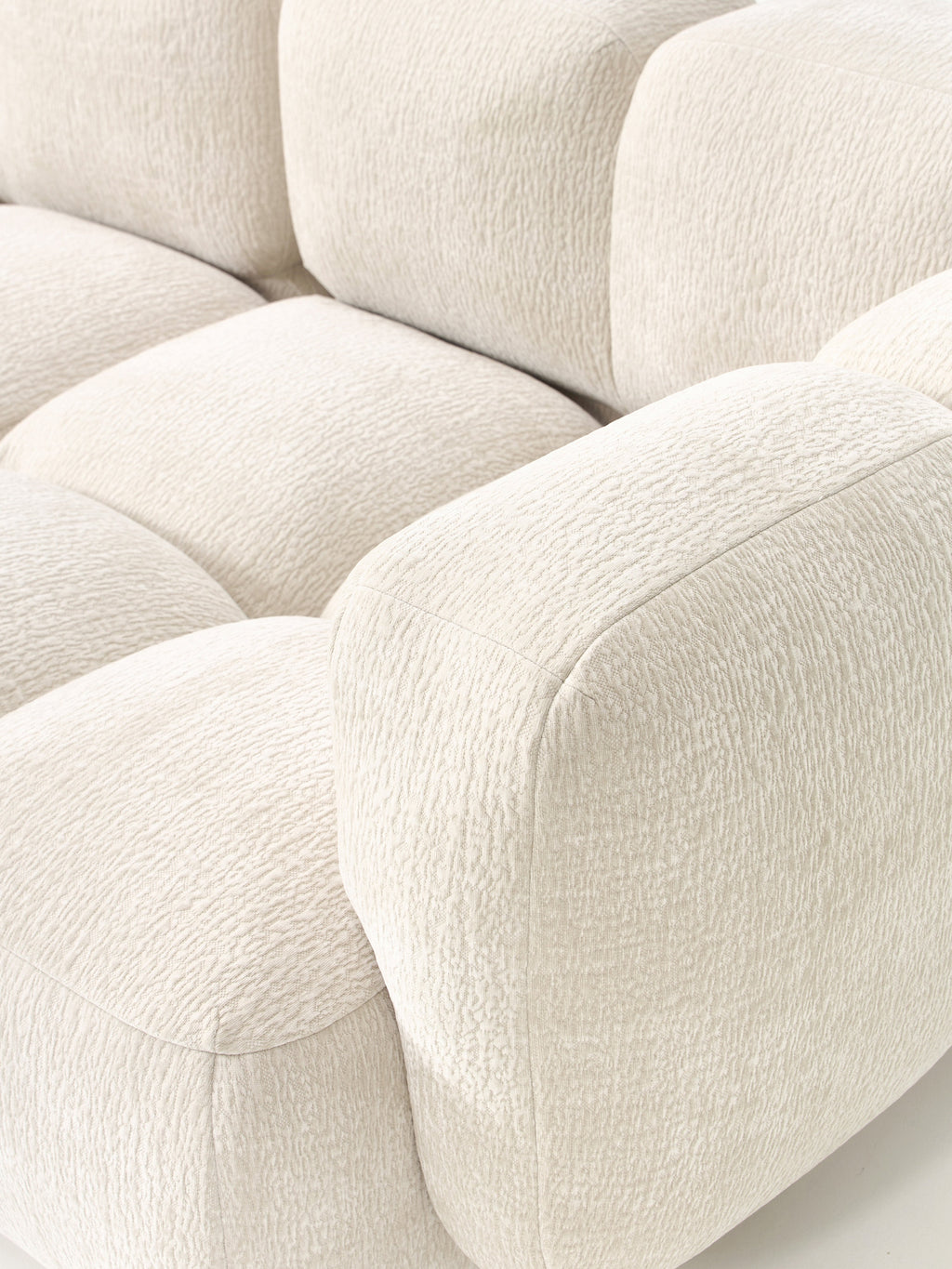 Modulares Sofa Tayla (4-Sitzer) mit Hocker (links/rechts)
