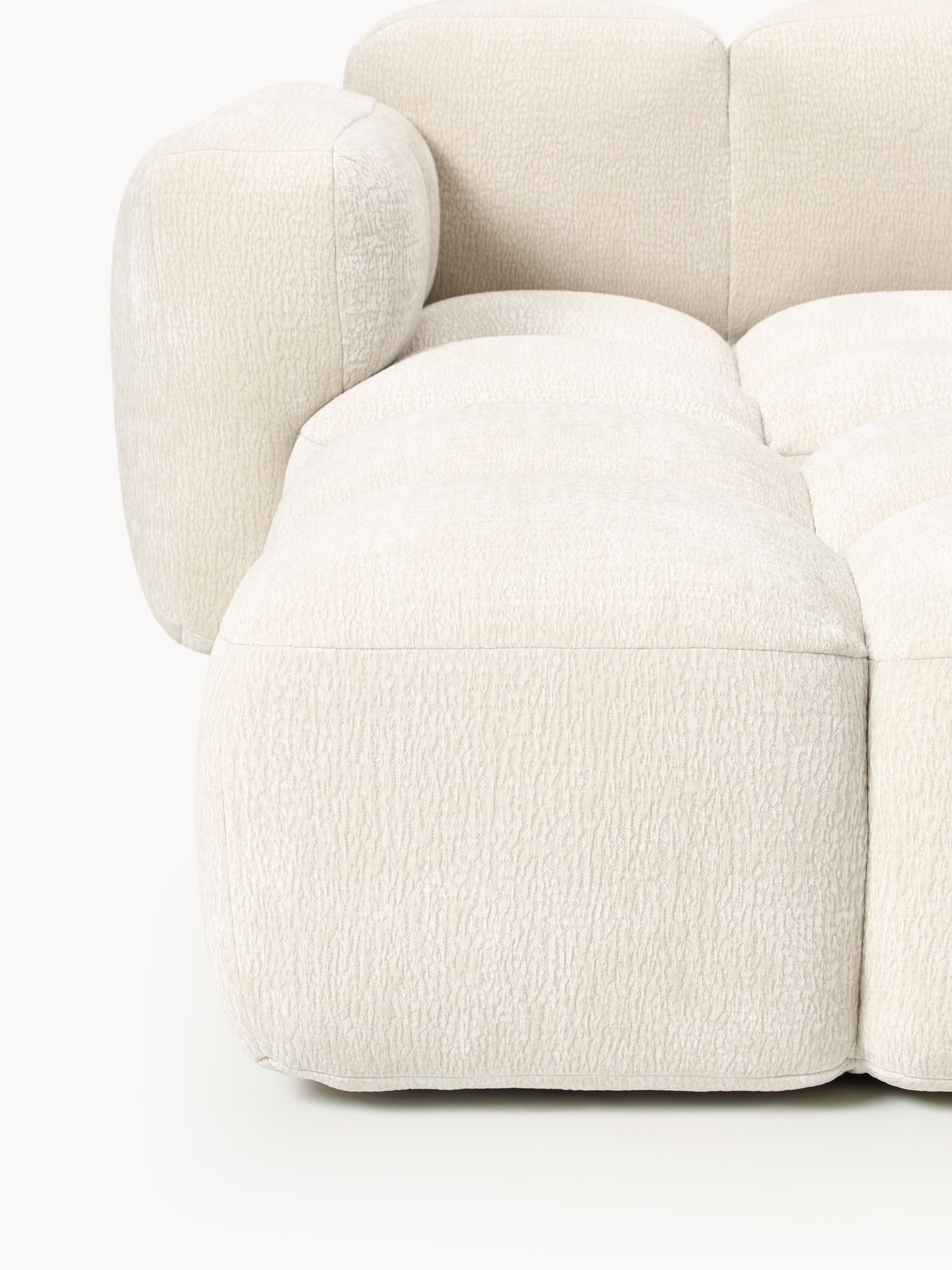Modulares Sofa Tayla (4-Sitzer) mit Hocker (links/rechts)