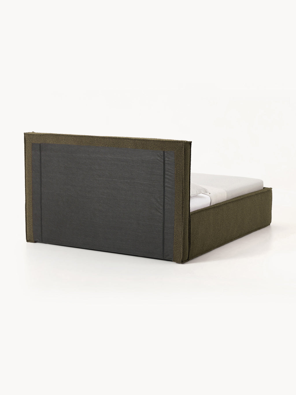 Bouclé-Polsterbett Dream mit Stauraum