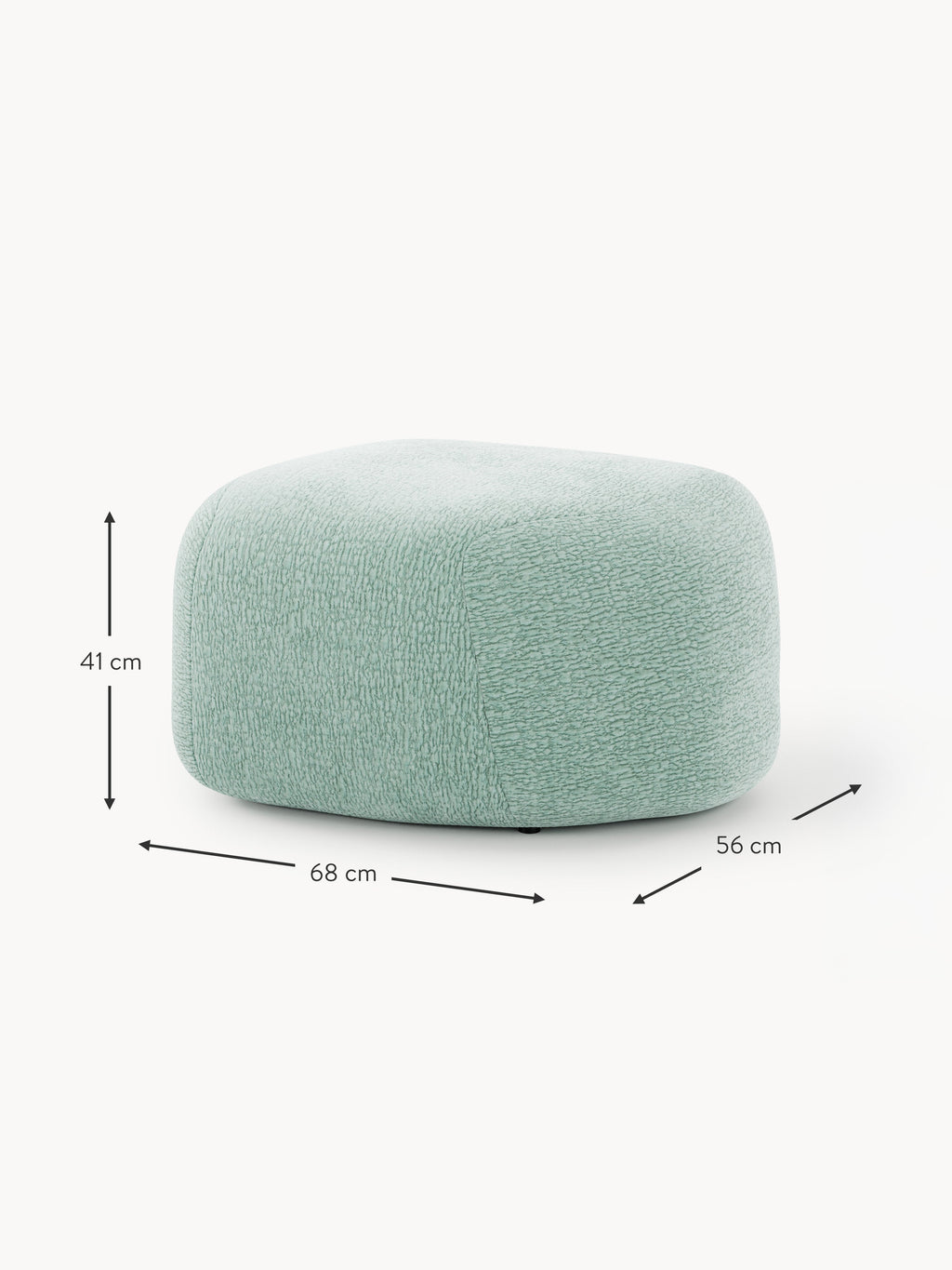 Ovaler Sofa-Hocker Wolke