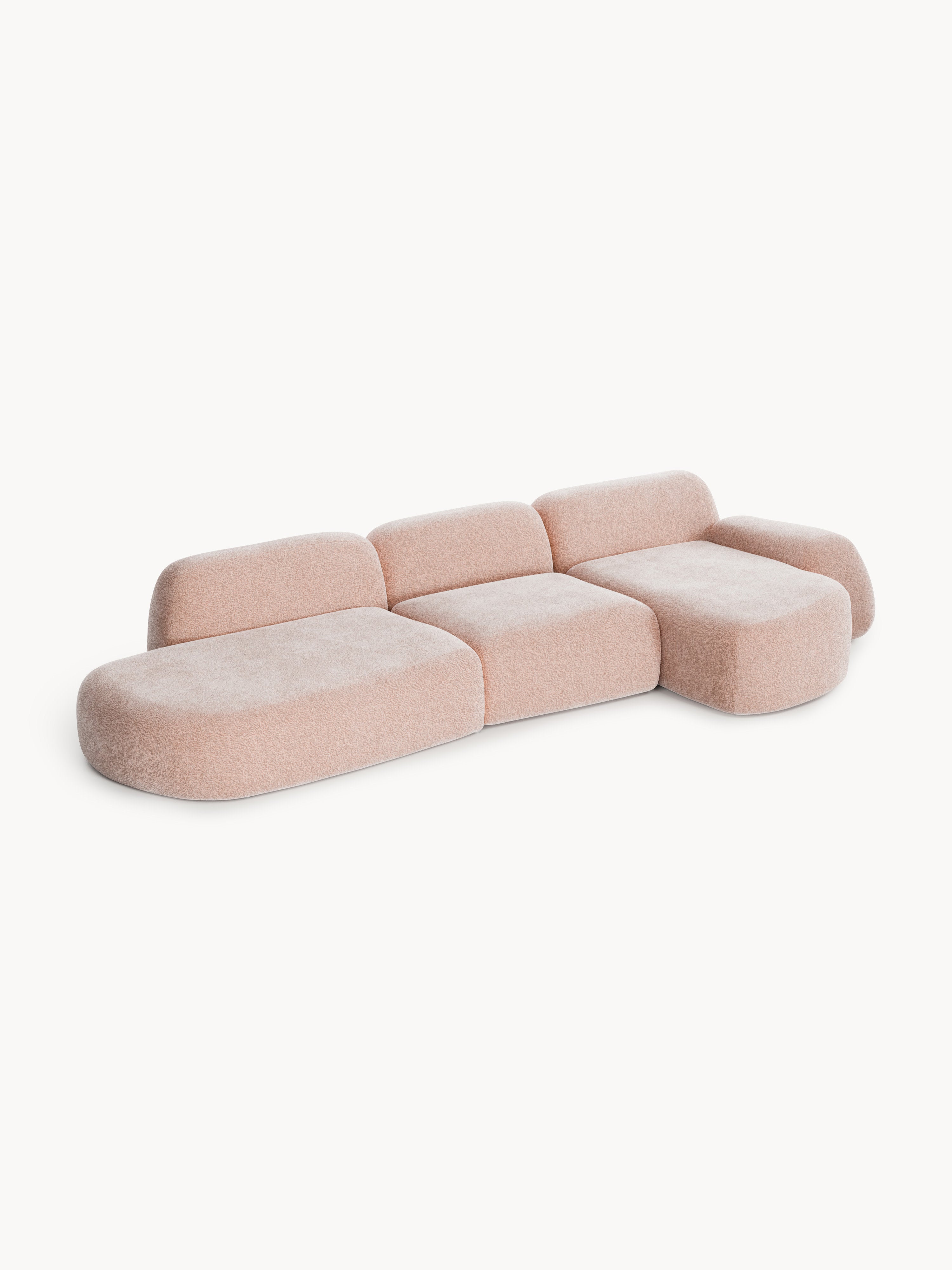 Modulares Ecksofa Wolke (4-Sitzer) mit Chaiselongue