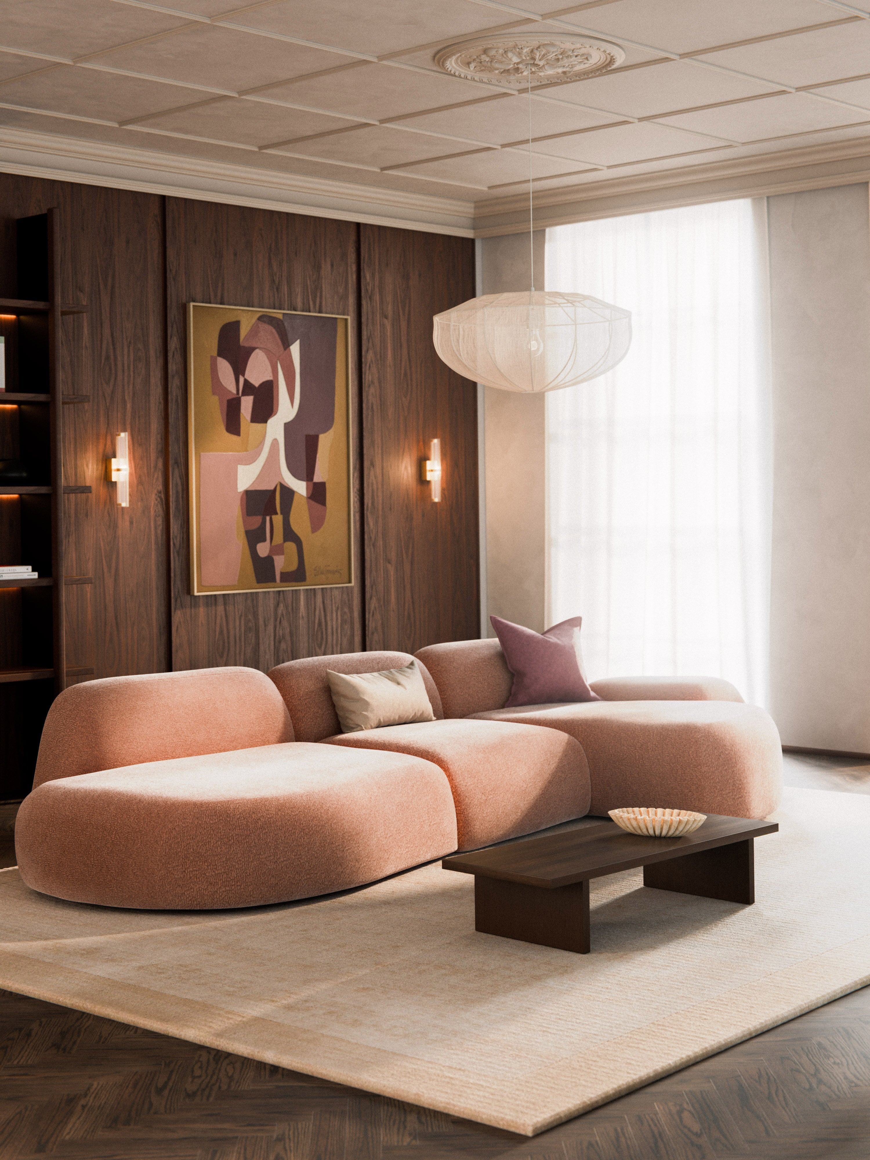 Modulares Ecksofa Wolke (4-Sitzer) mit Chaiselongue