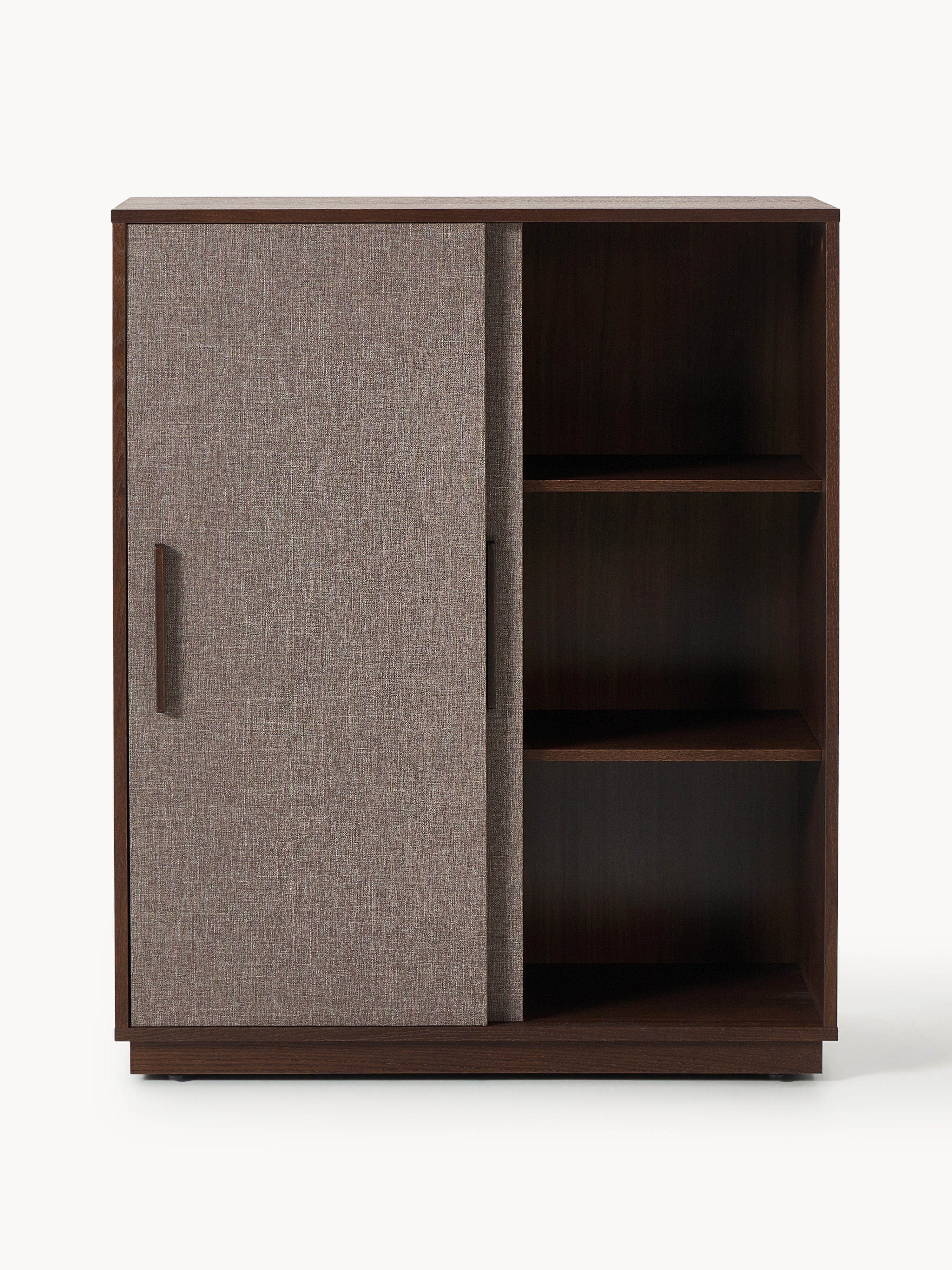 Holz-Highboard Wisp mit gepolsteter Front
