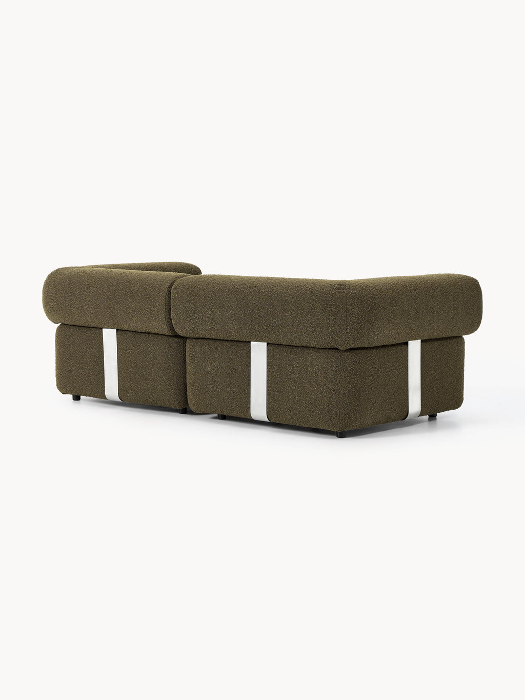Modulares Bouclé-Sofa Anton (3-Sitzer)