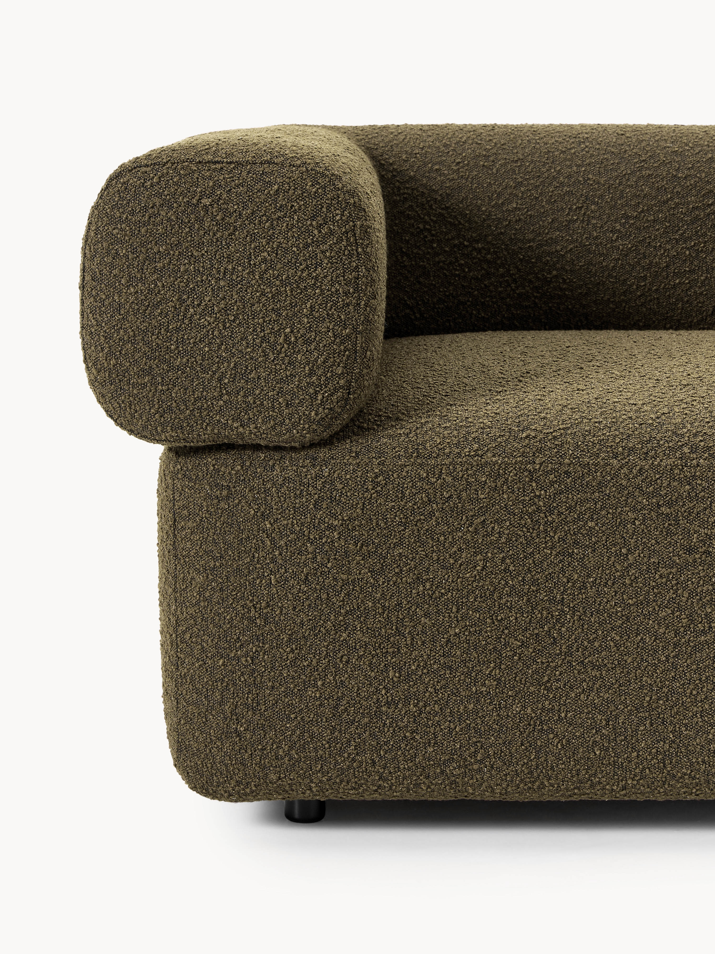 Modulares Bouclé-Sofa Anton (3-Sitzer)