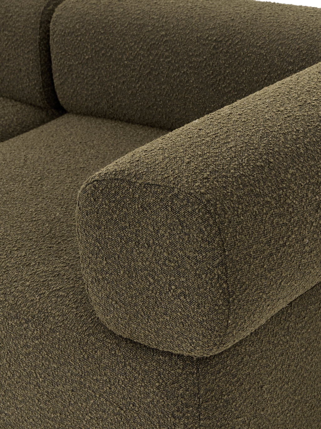 Modulares Bouclé-Sofa Anton (3-Sitzer)