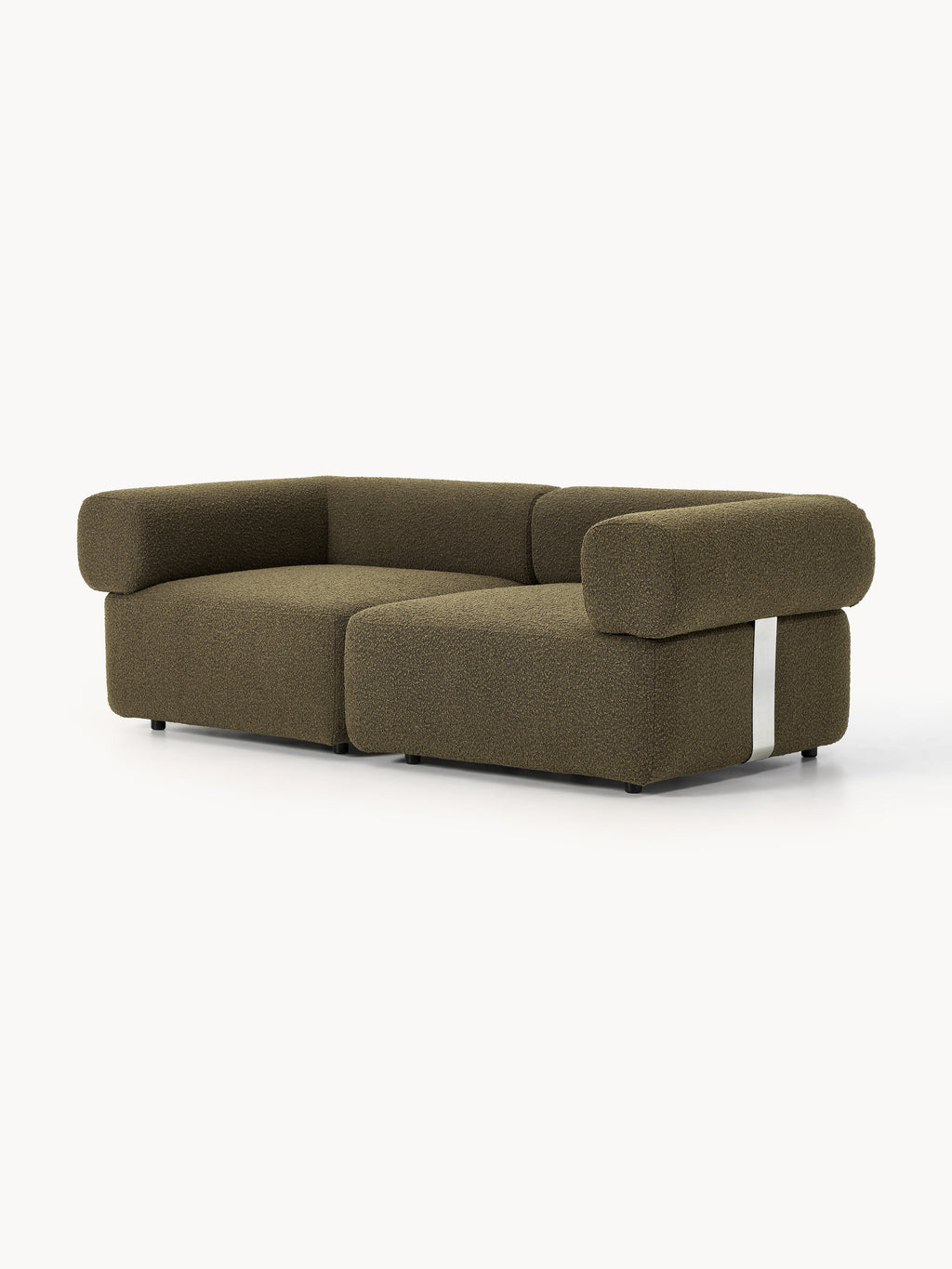 Modulares Bouclé-Sofa Anton (3-Sitzer)