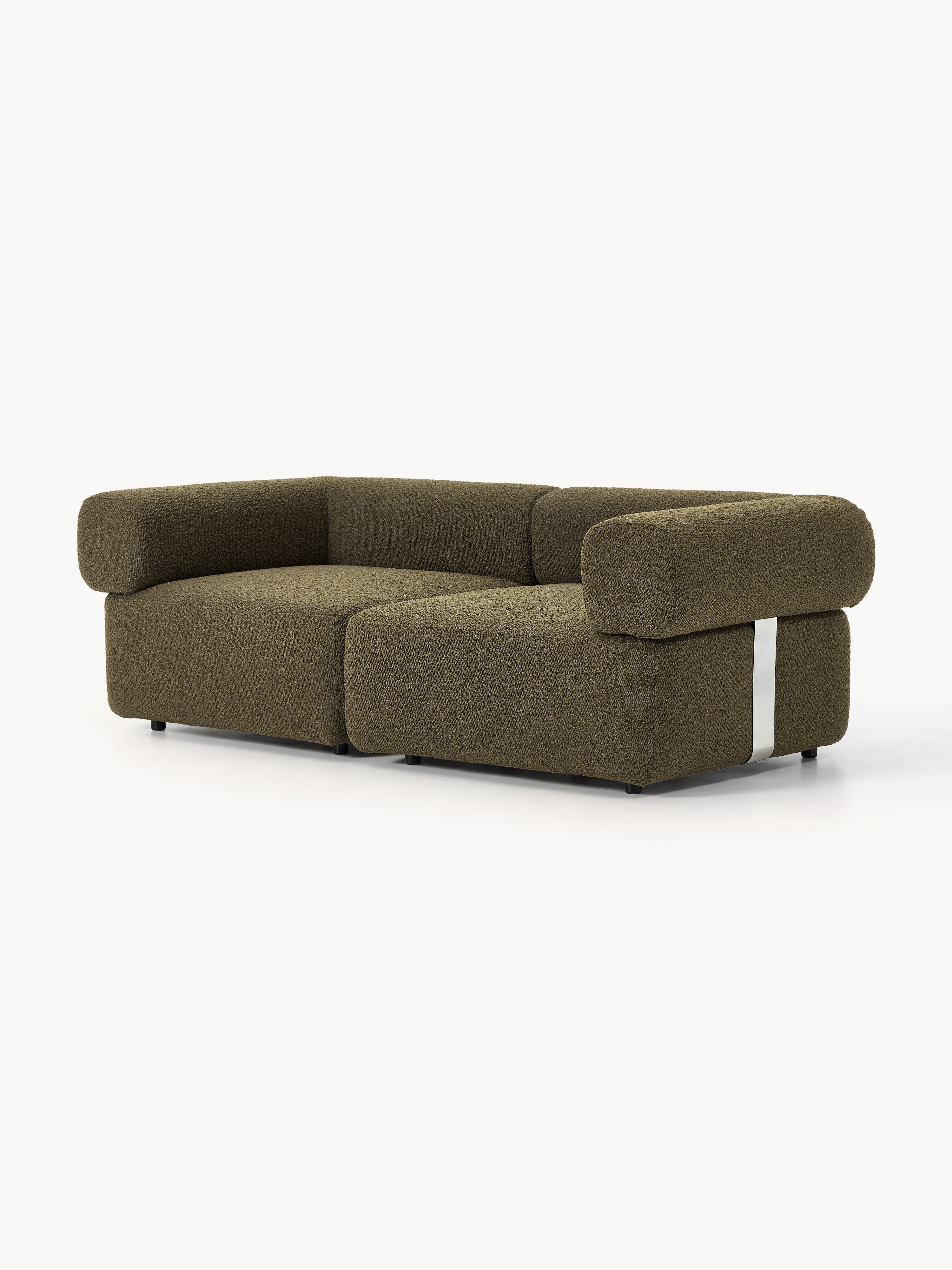 Modulares Bouclé-Sofa Anton (3-Sitzer)