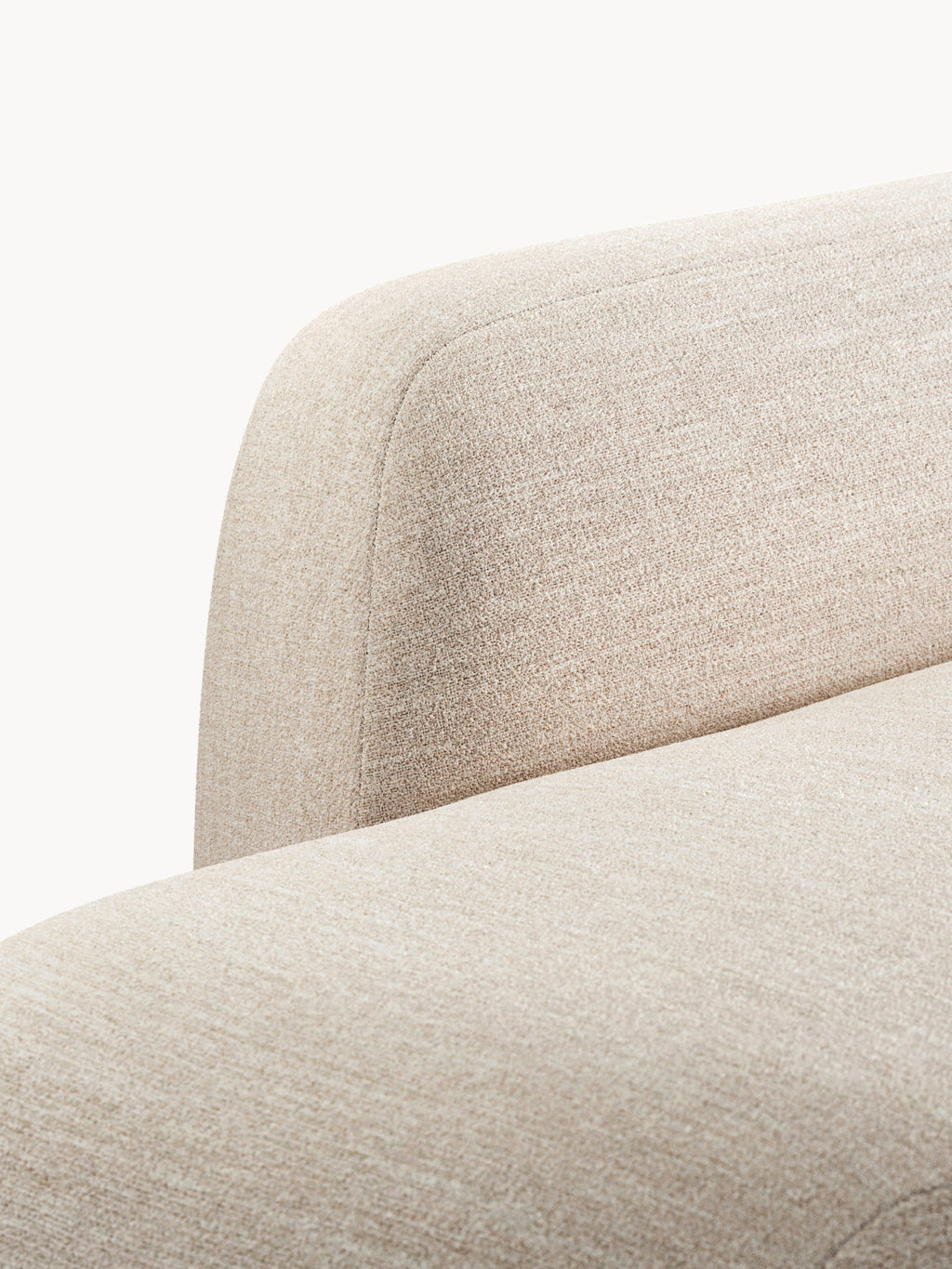 Modulares Bouclé-Ecksofa Wolke (4-Sitzer) mit Chaiselongue