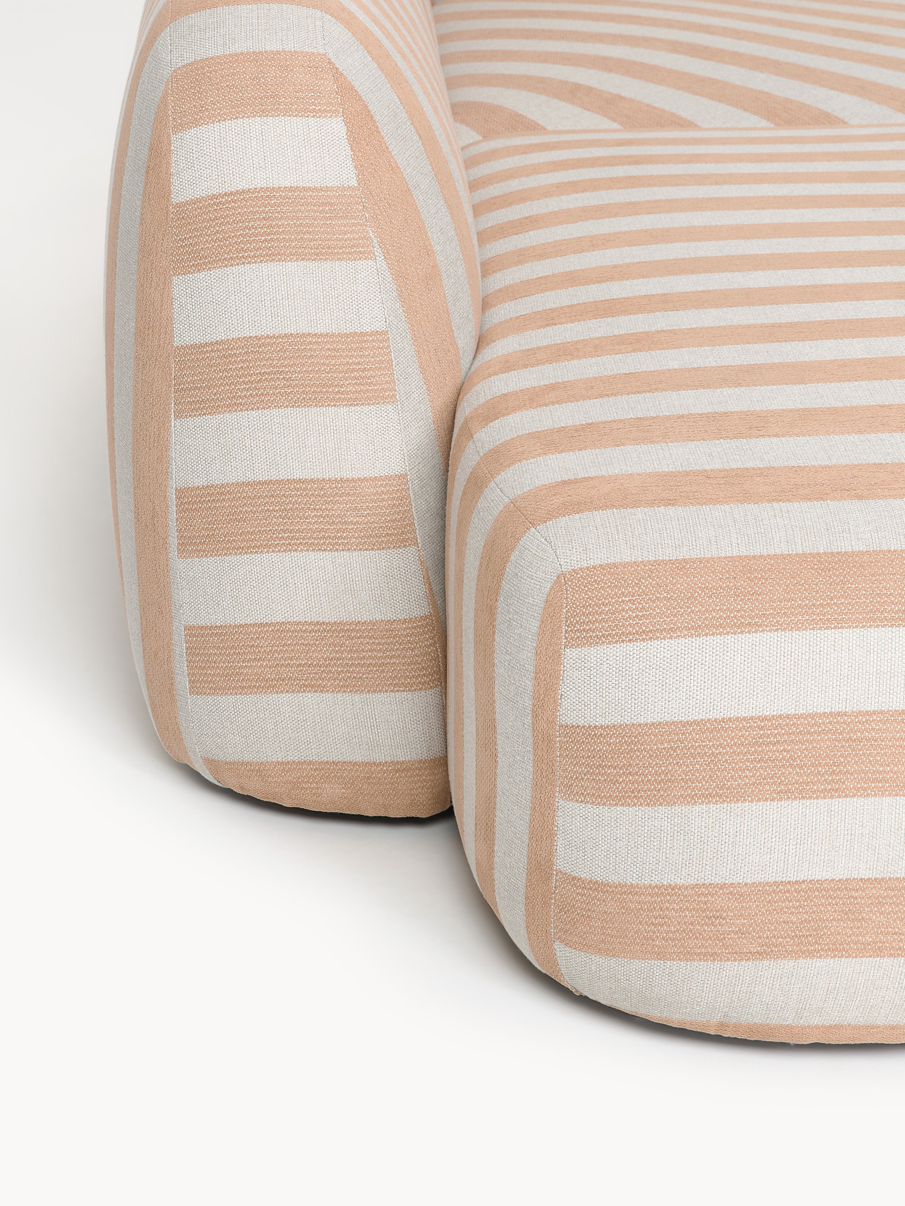 Modulares Gestreiftes XL-Sofa Wolke