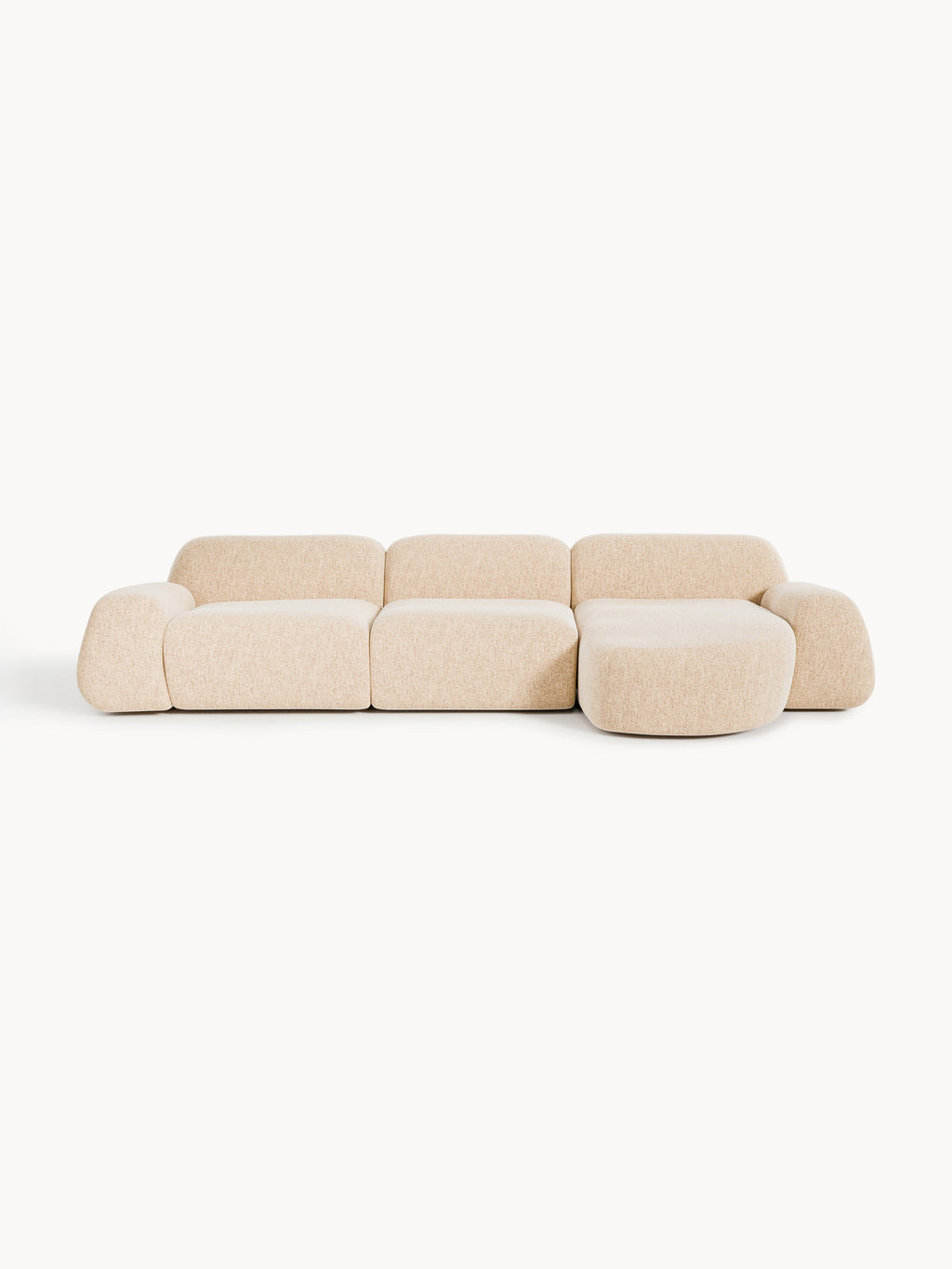 Galeriebild 1 - Modulares Bouclé-Ecksofa Wolke (4-Sitzer)