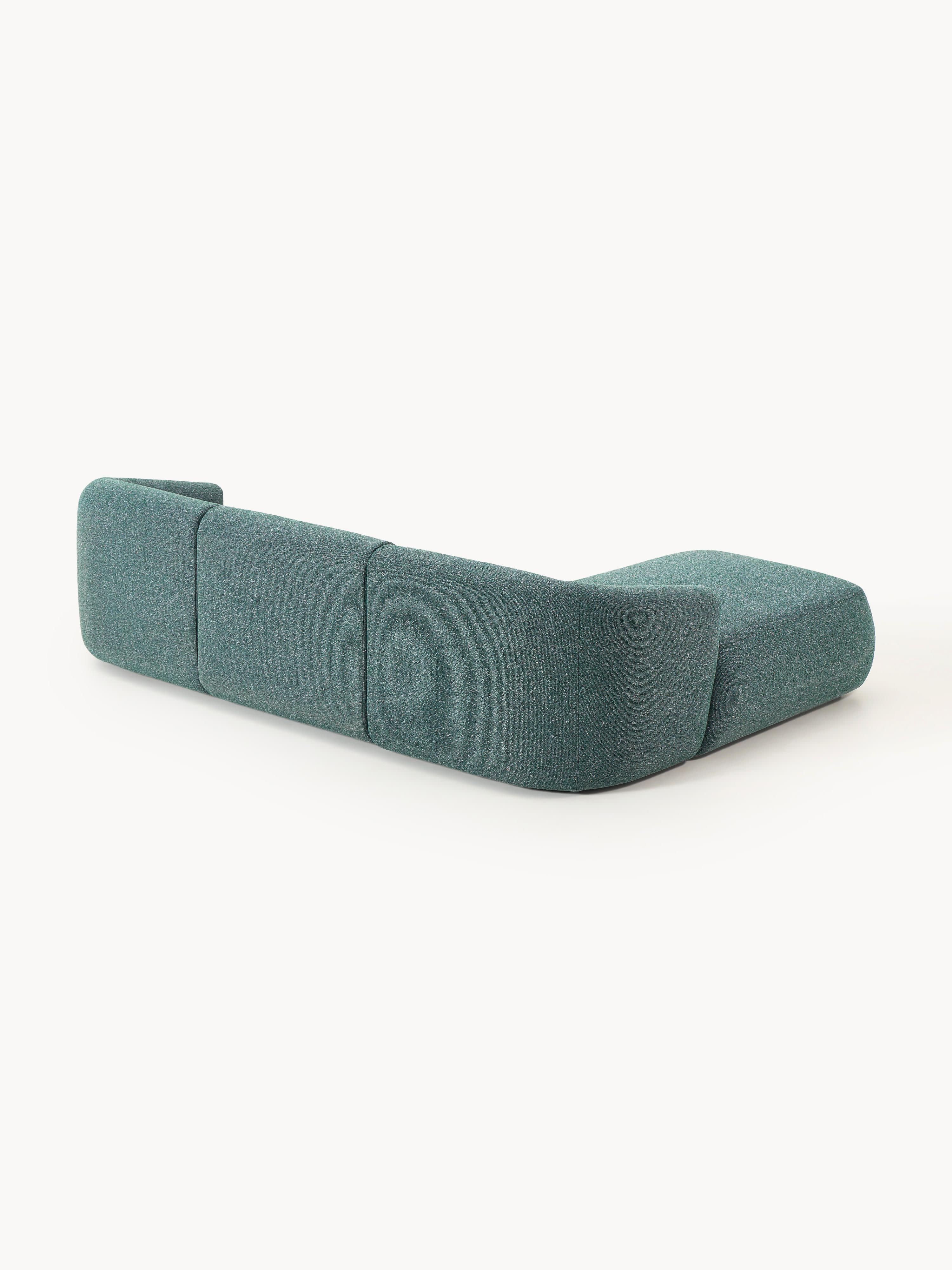 Modulares Bouclé-Ecksofa Sofia (3-Sitzer)