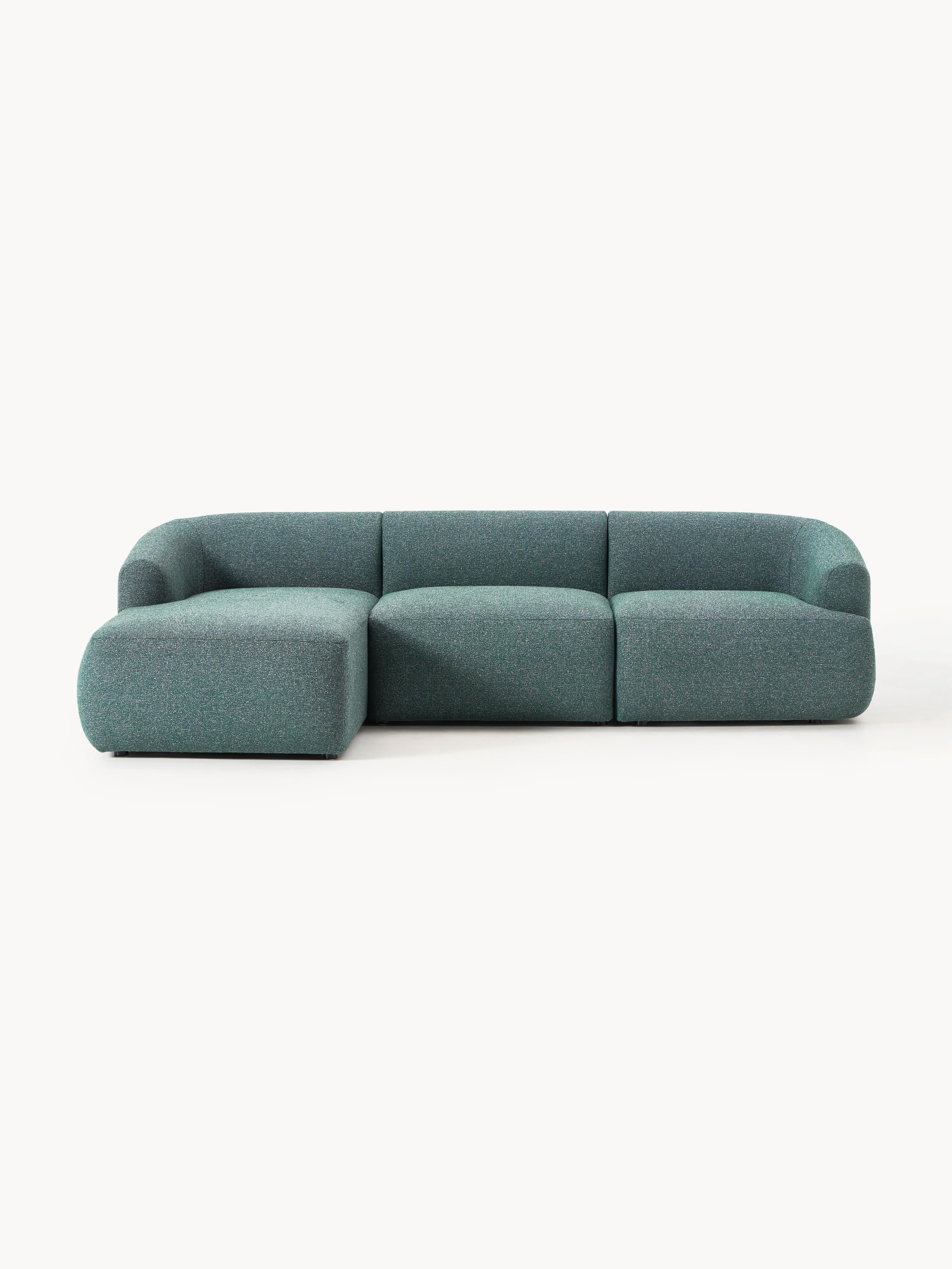 Galeriebild 1 - Modulares Bouclé-Ecksofa Sofia (3-Sitzer)