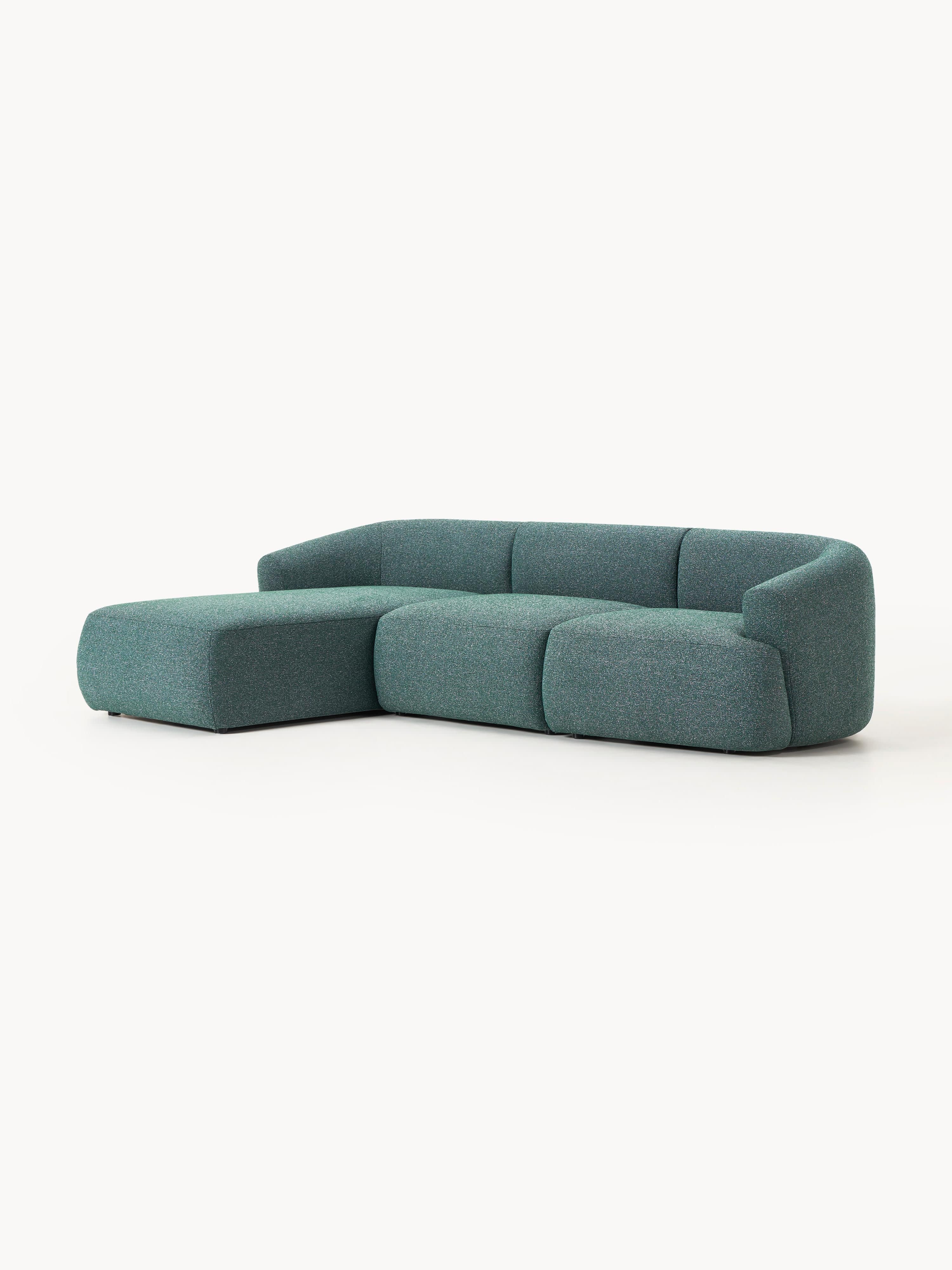 Modulares Bouclé-Ecksofa Sofia (3-Sitzer)