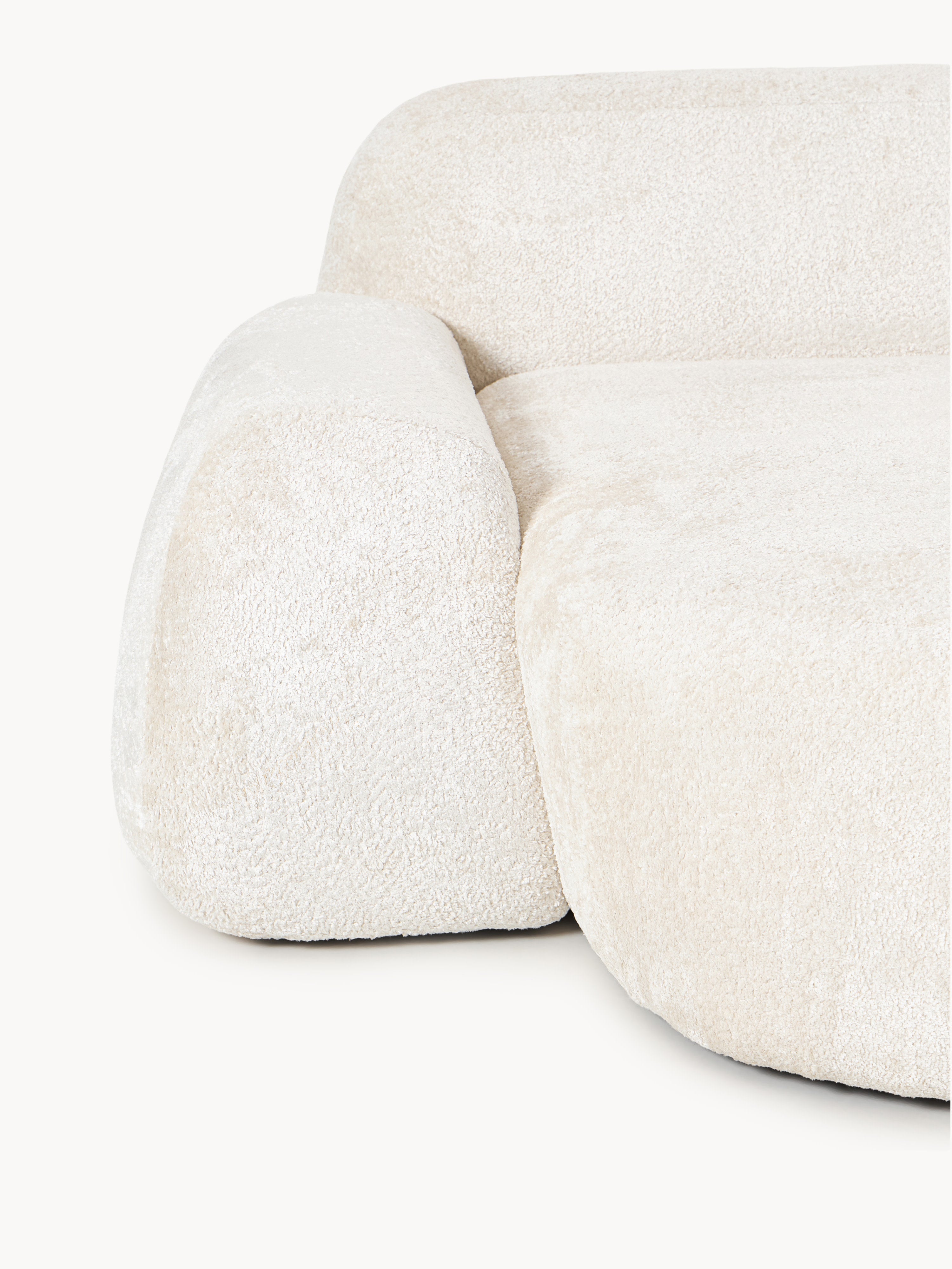 XL Modulares Teddy-Bouclé-Sofa Wolke