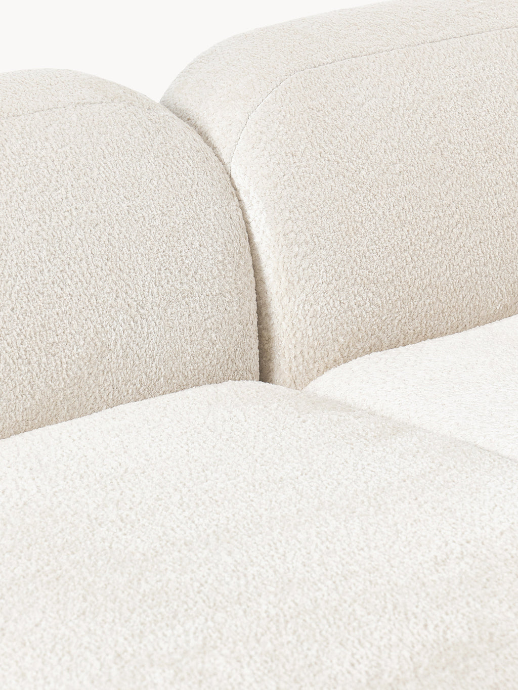 XL Modulares Teddy-Bouclé-Sofa Wolke
